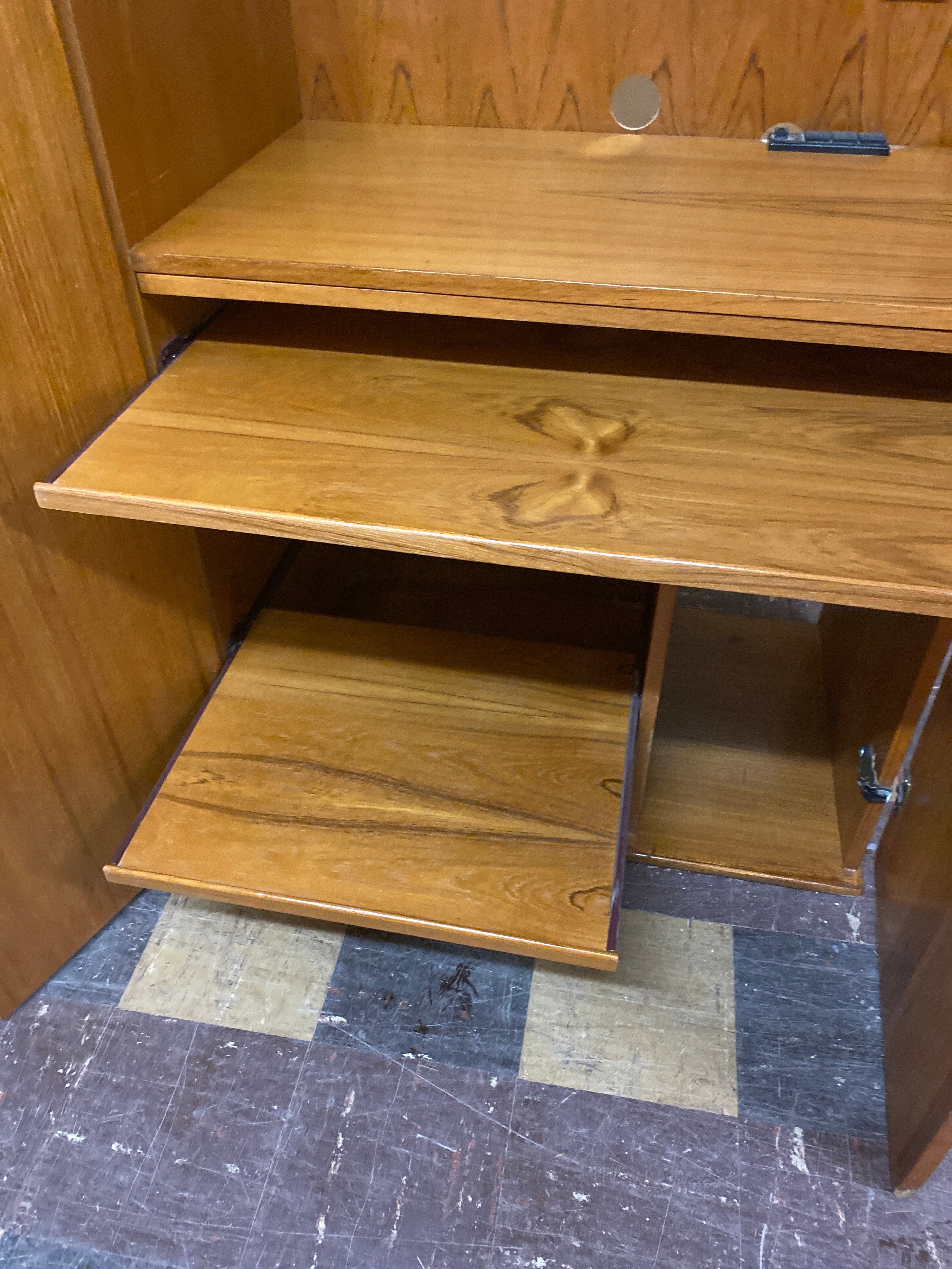 Teak desk / cabinet