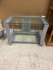 Glass TV stand