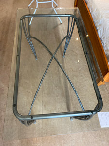 Glass top table