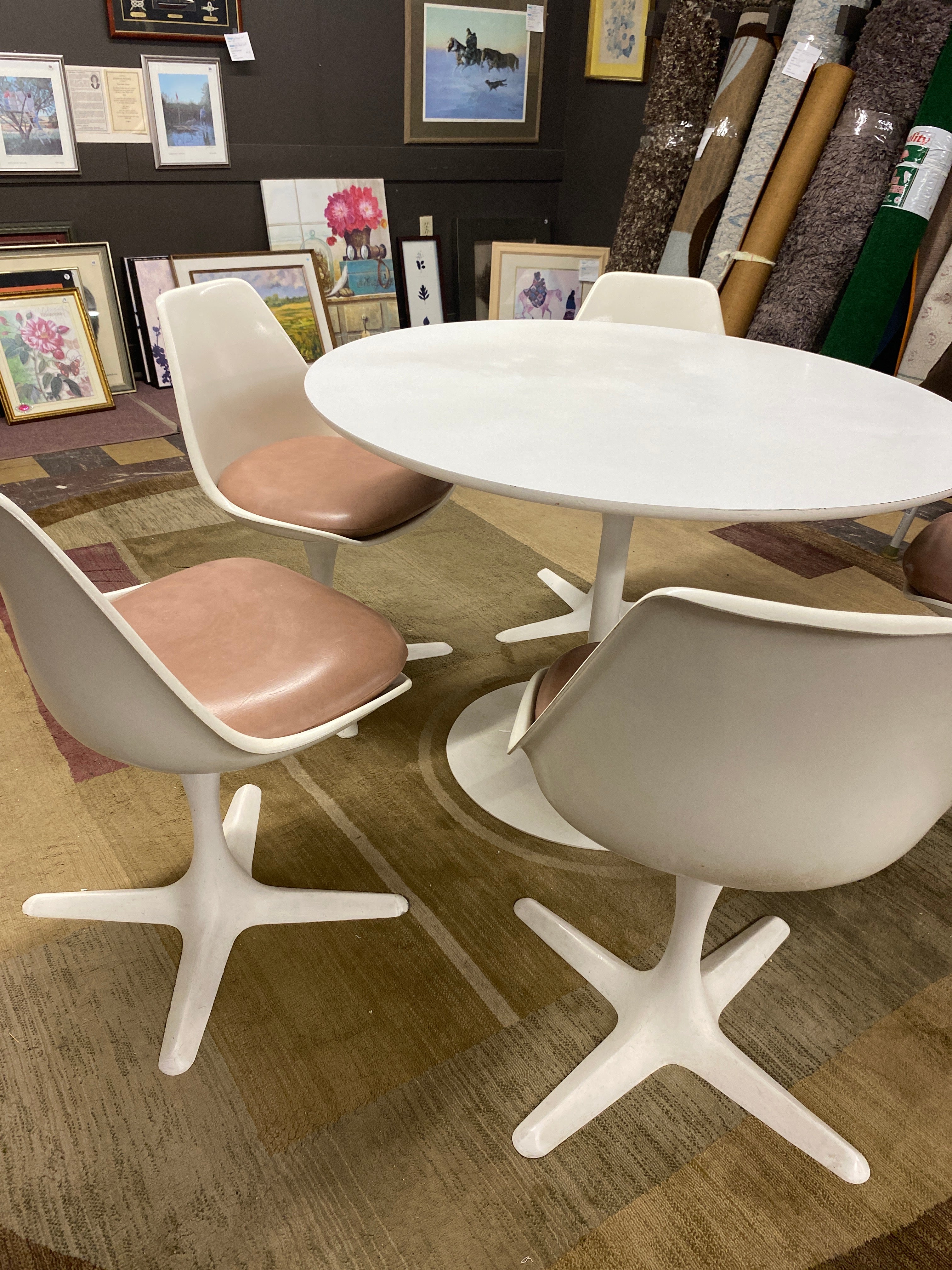MCM 1960s BURKE table and 5 chairs – Furniture Thrift Store