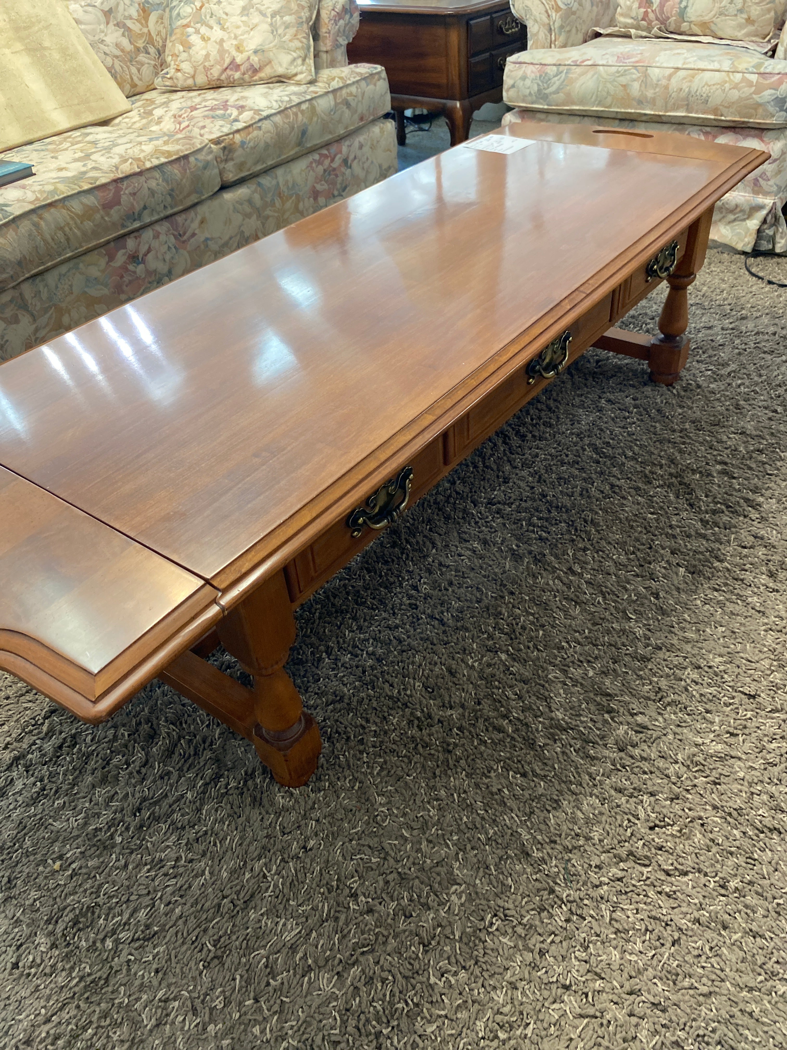 Maple long coffee table