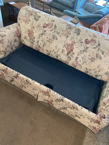 Floral double hide-a-bed sofa