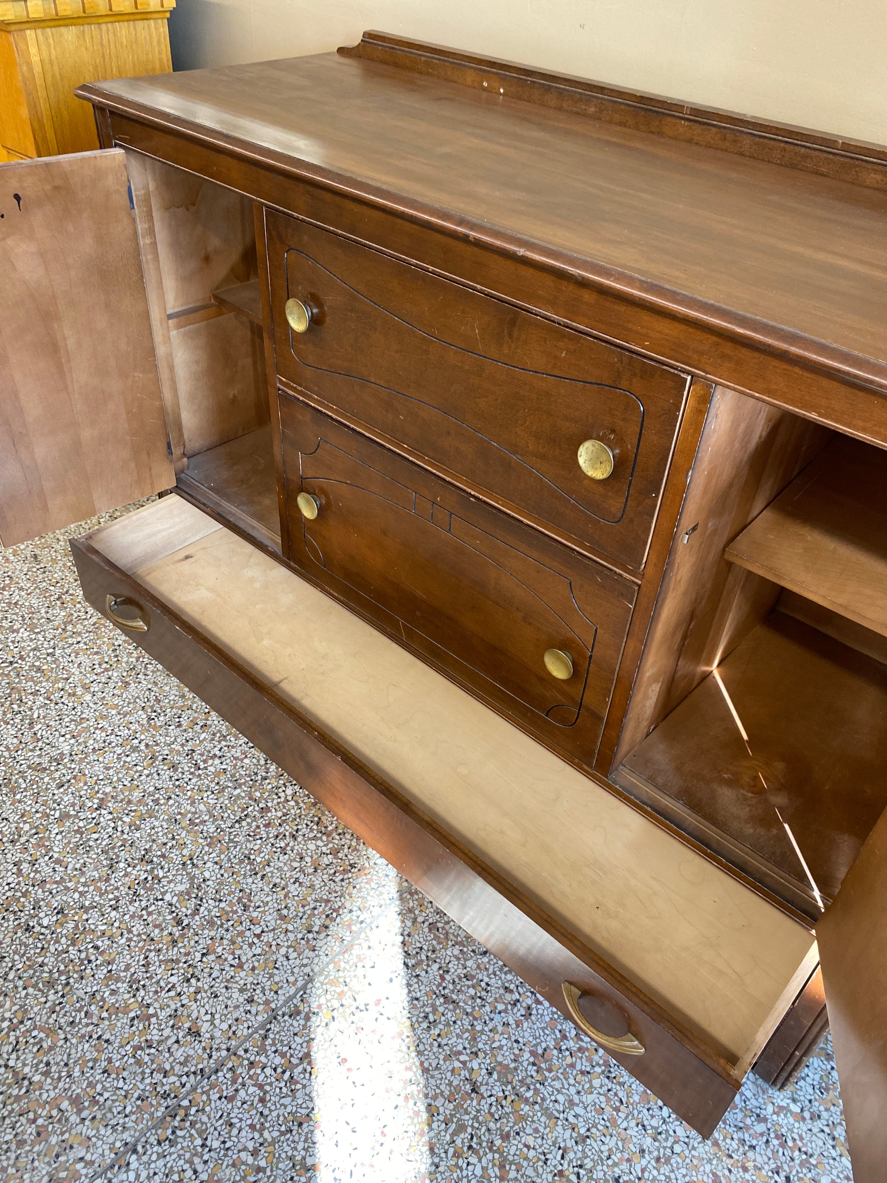 Wooden brown buffet