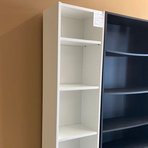 White book shelf