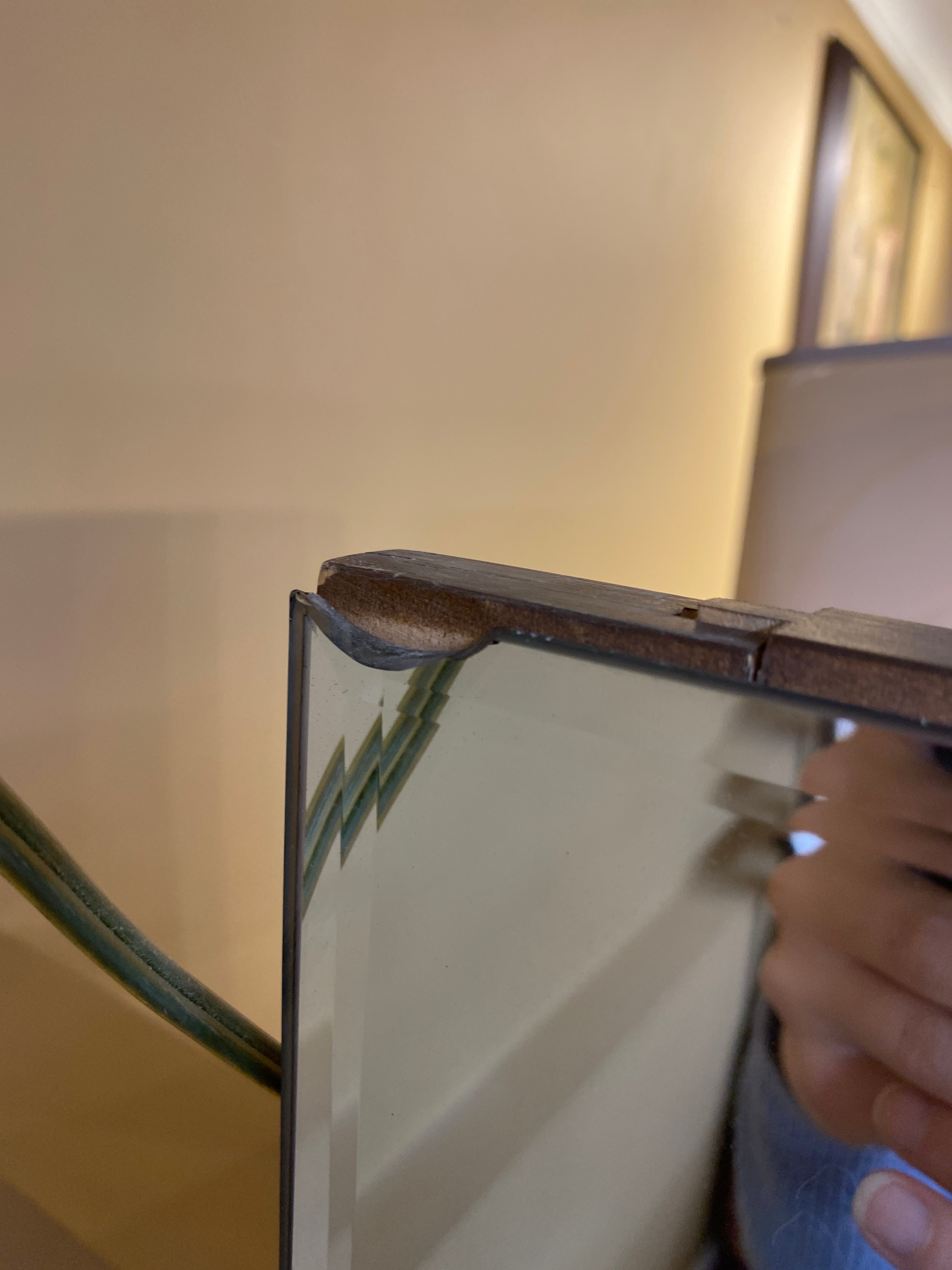 MCM walnut dresser / mirror