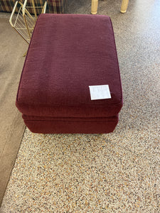 Burgundy ottoman