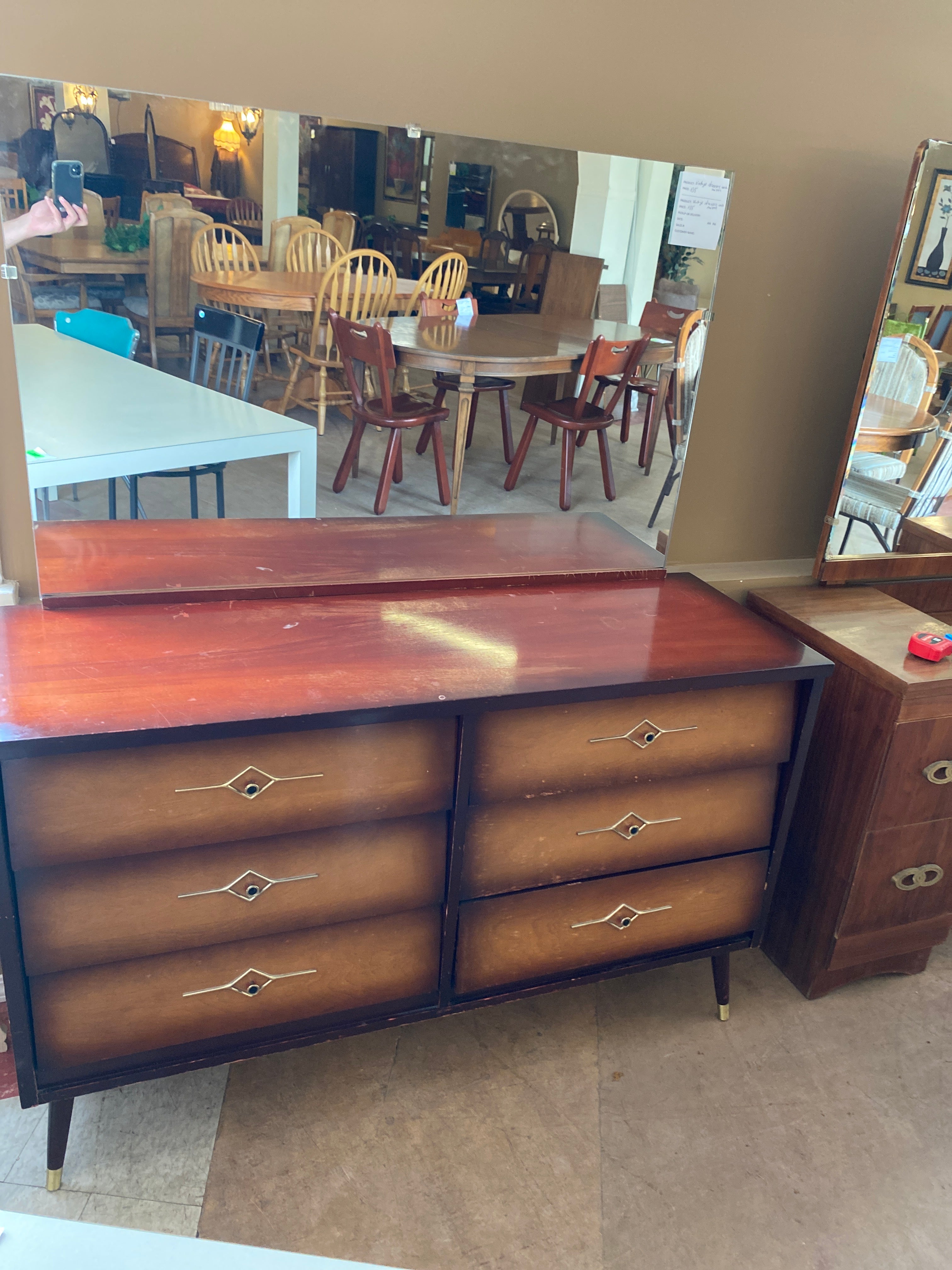 Vintage dresser with mirror