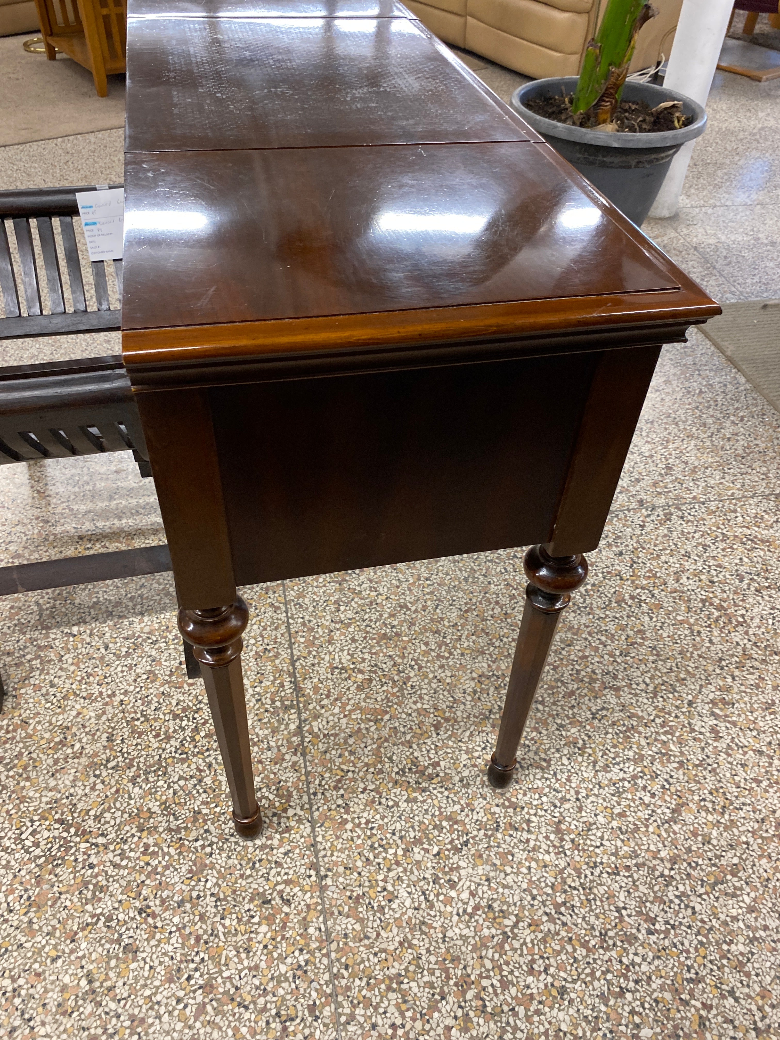 Beautiful vanity with open-up mirror