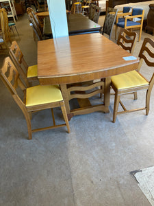 Wooden set - table and 4 chairs