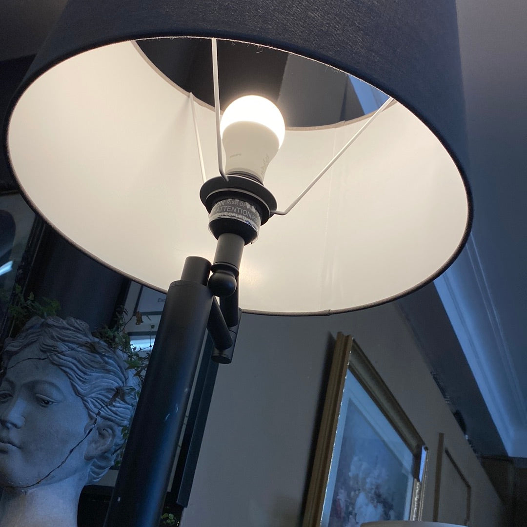 Tall grey lamp