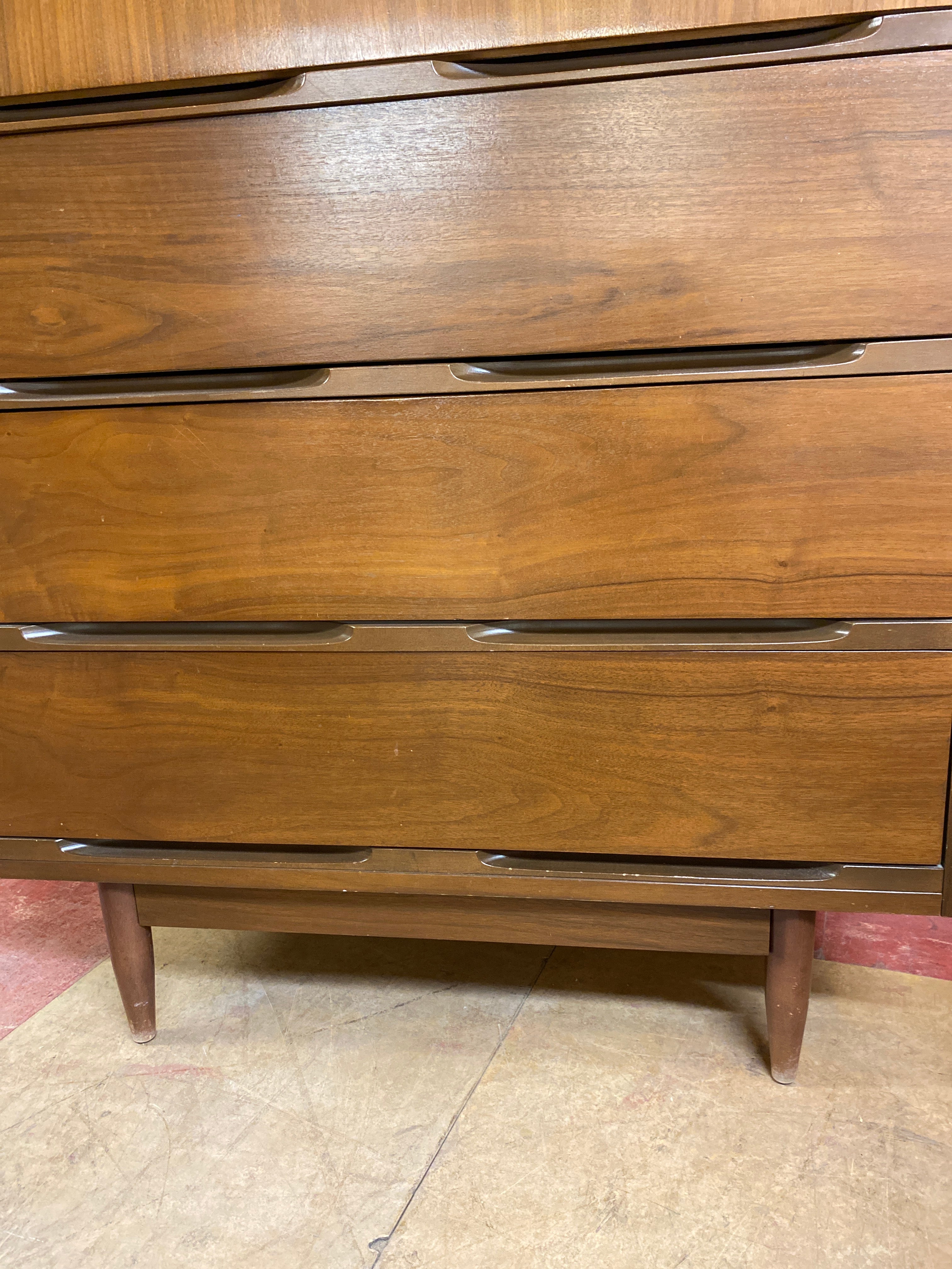 MCM walnut tall dresser