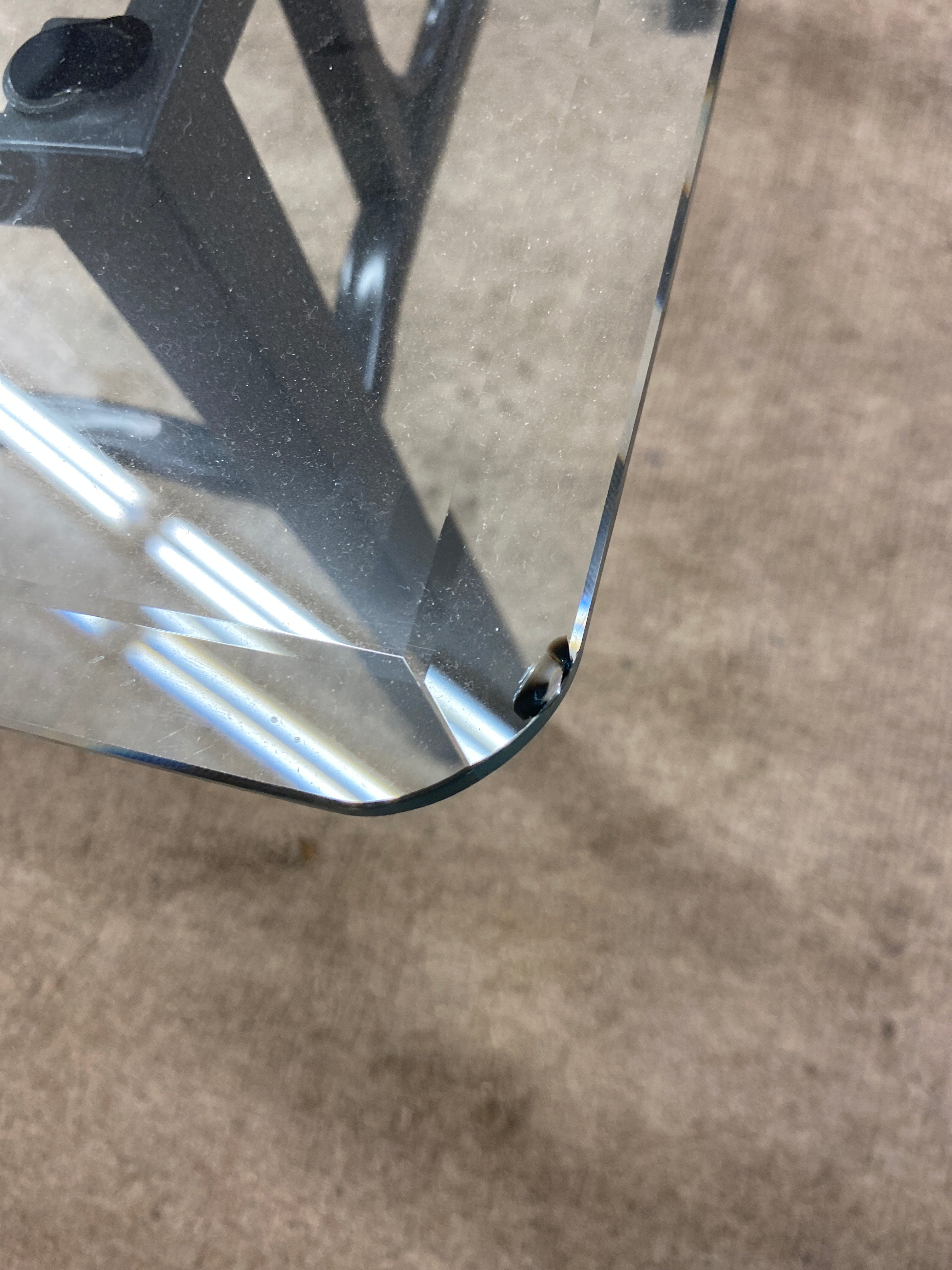 Black base coffee table