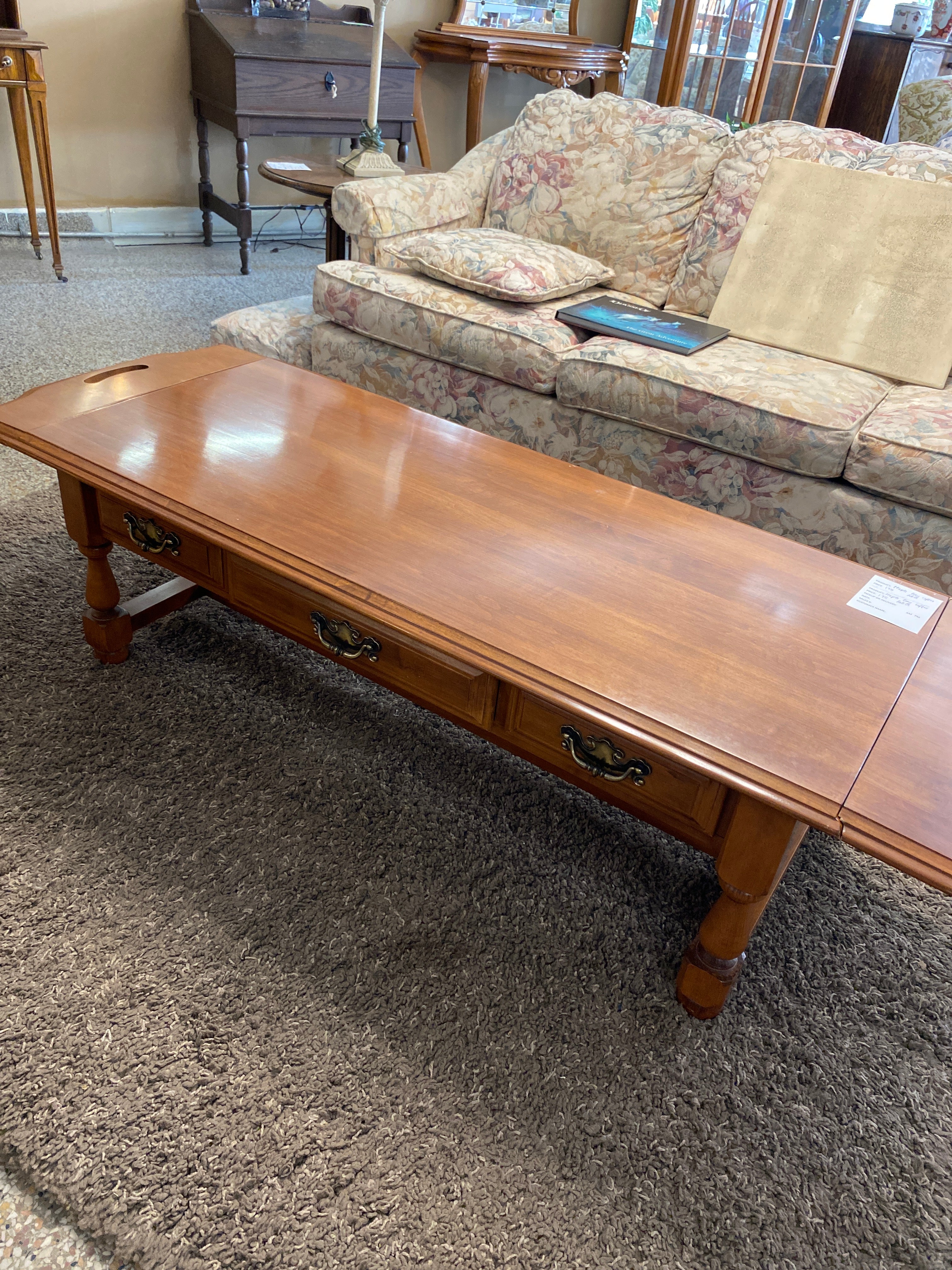 Maple long coffee table