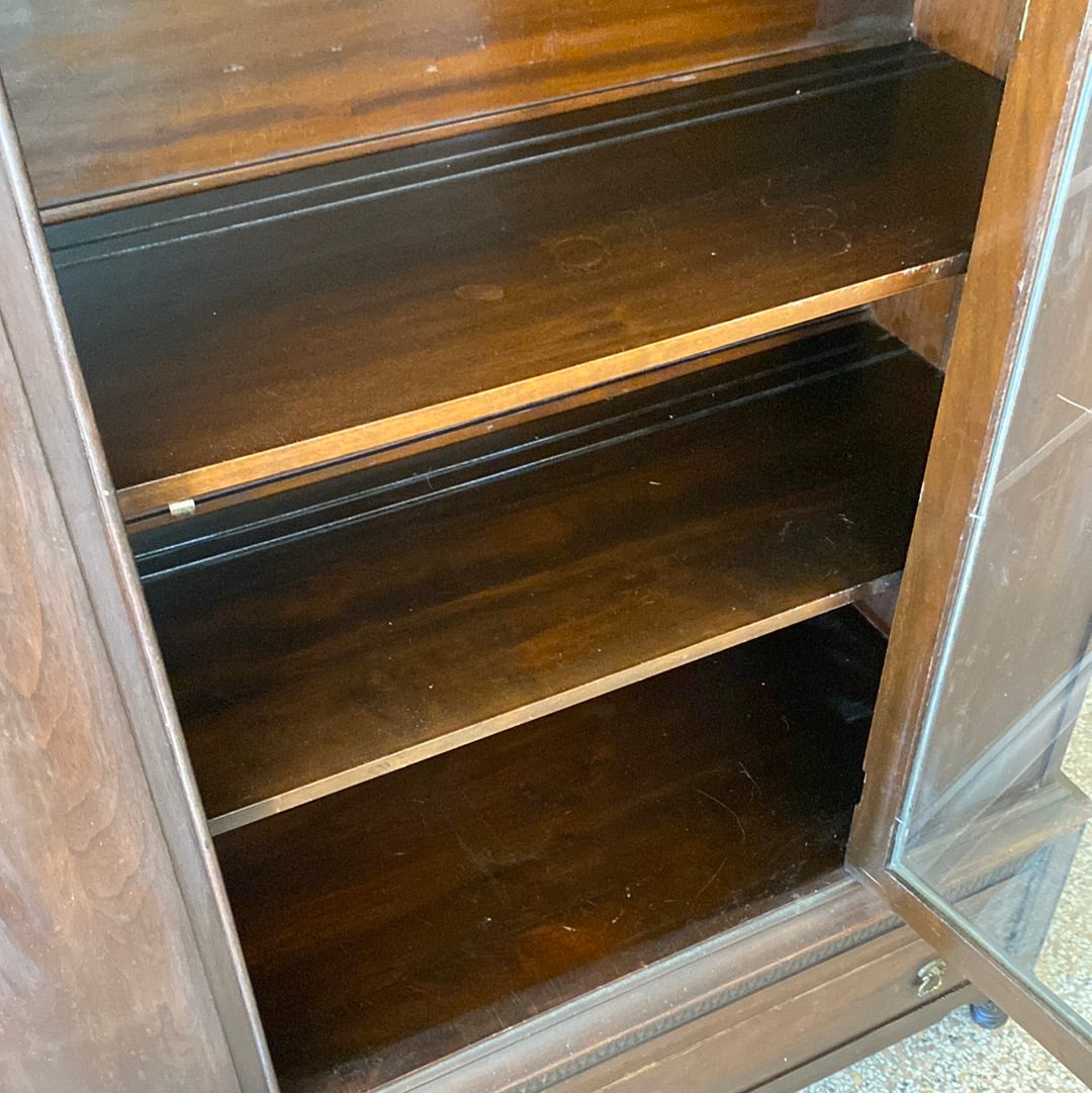 Antique dark China cabinet