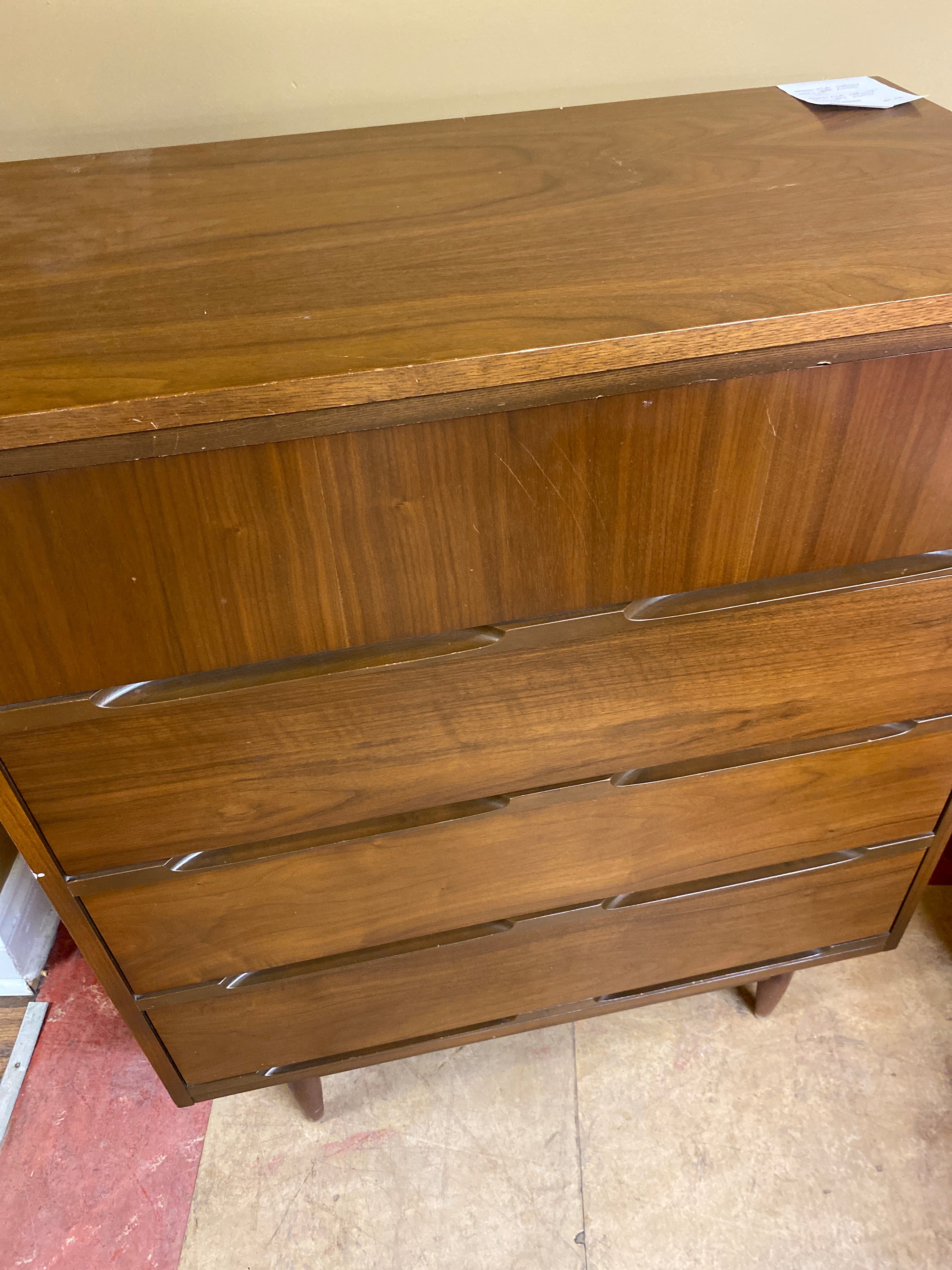 MCM walnut tall dresser