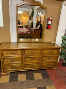 Long dresser with mirror