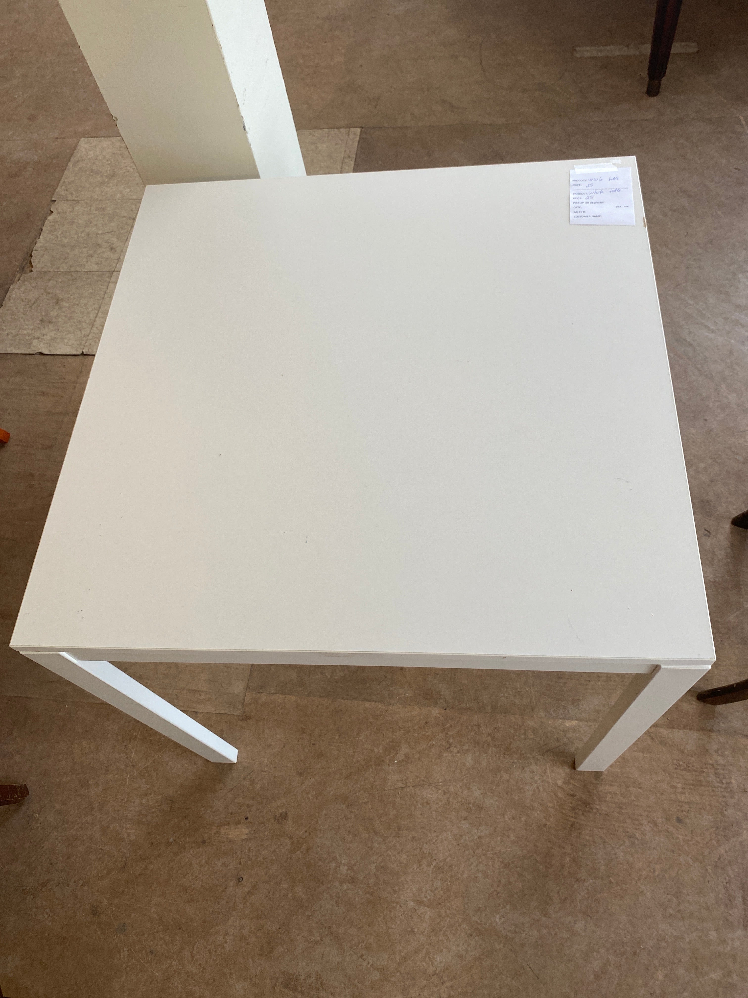 White table