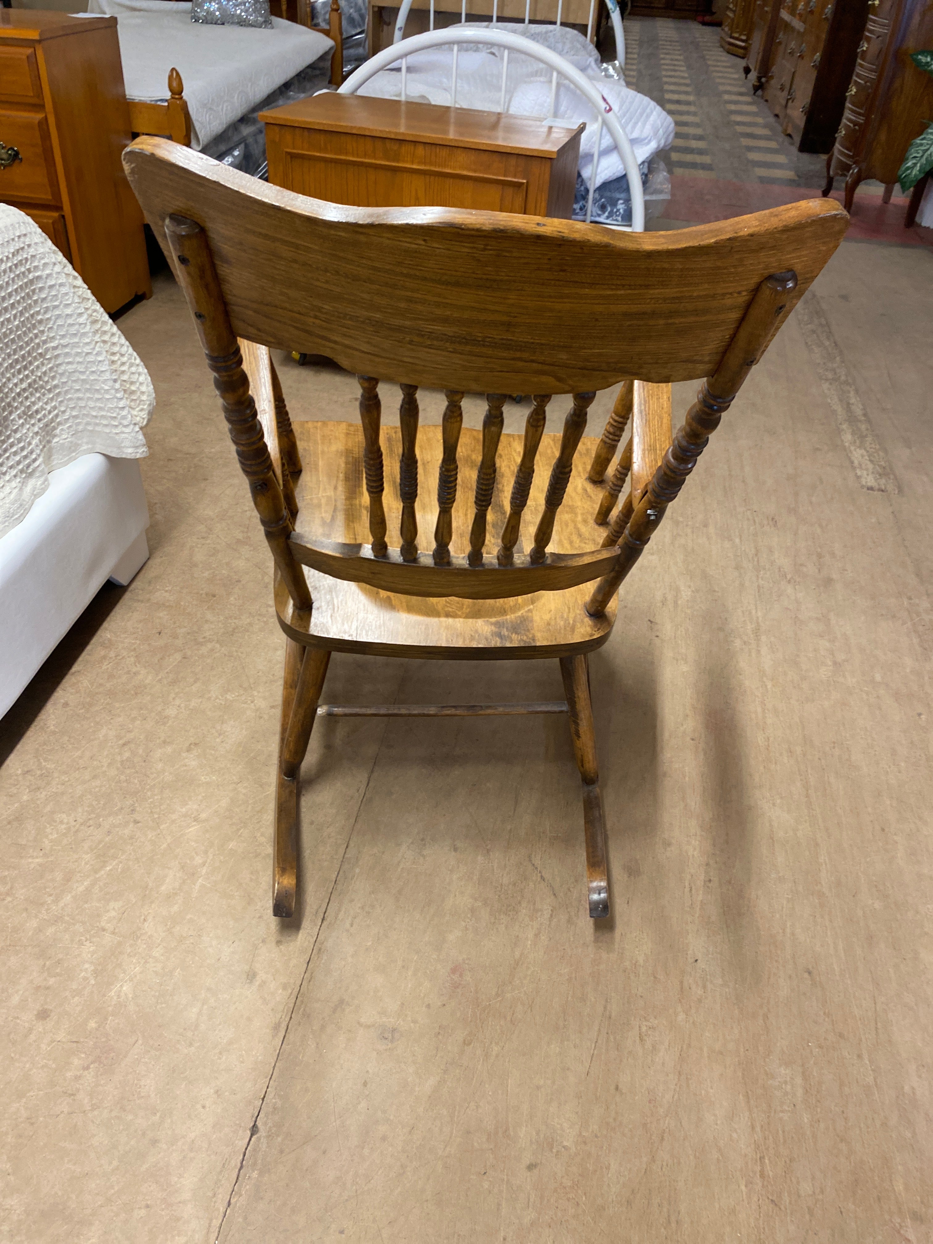 Press back rocking chair