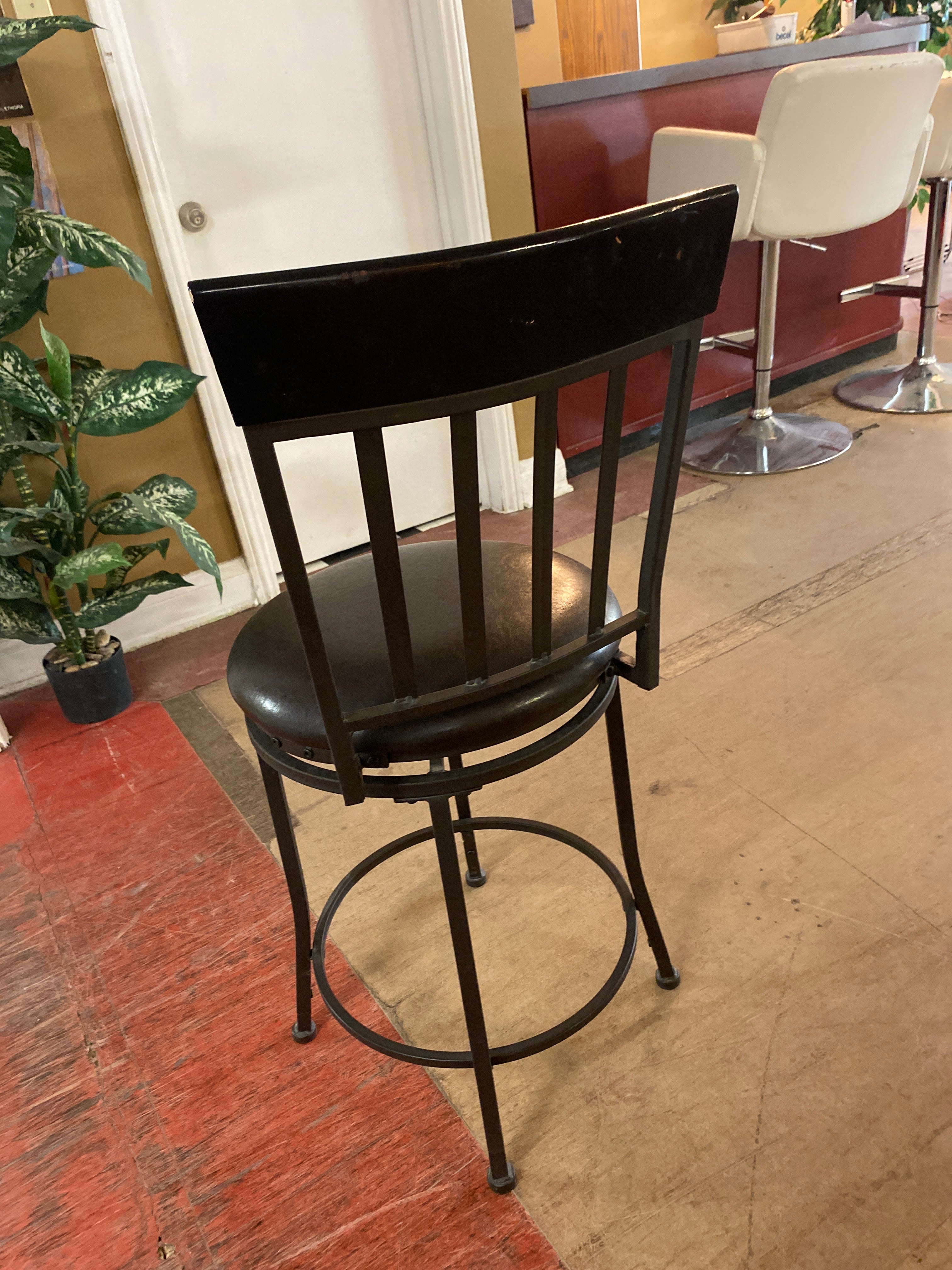 Black bar stool