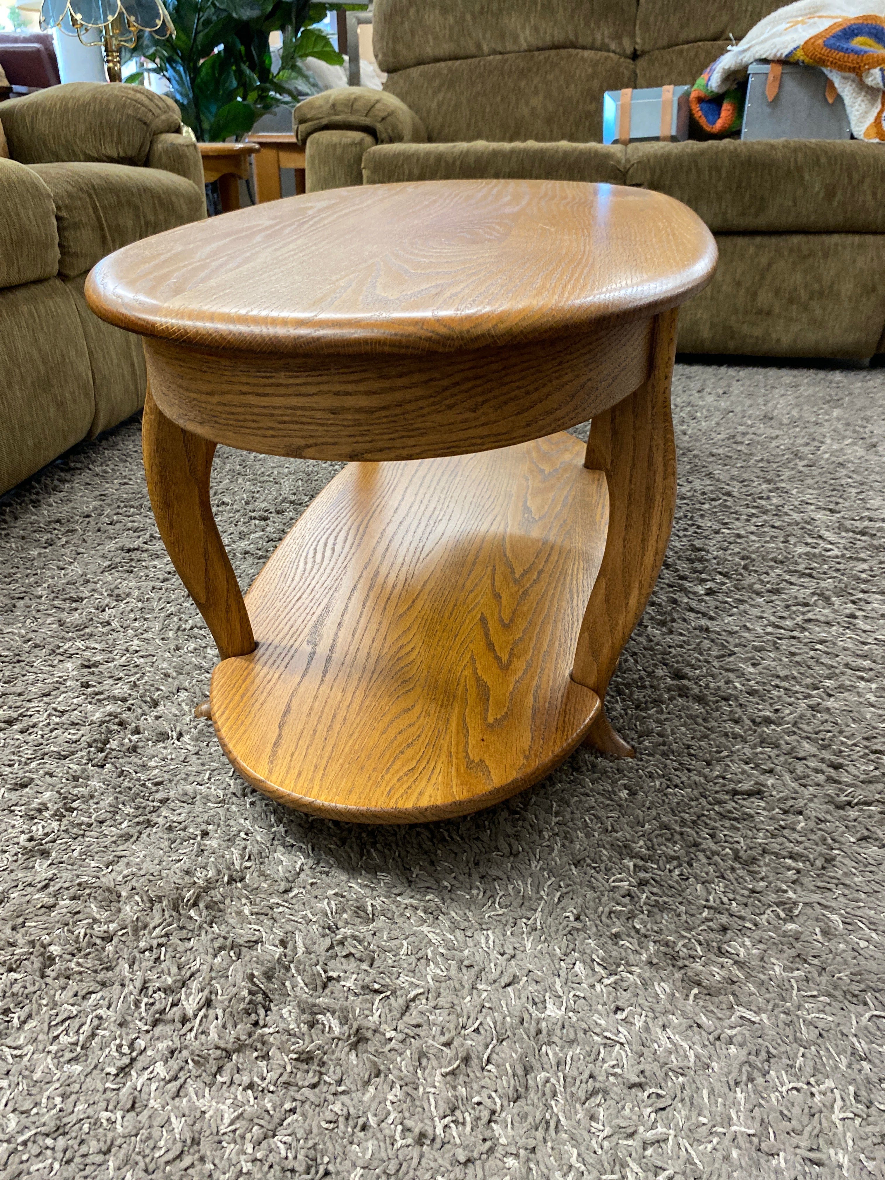 Wooden coffee table ( oval )