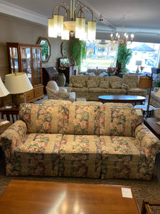 3 seat floral couch