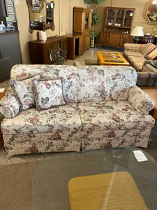 Floral double hide-a-bed sofa