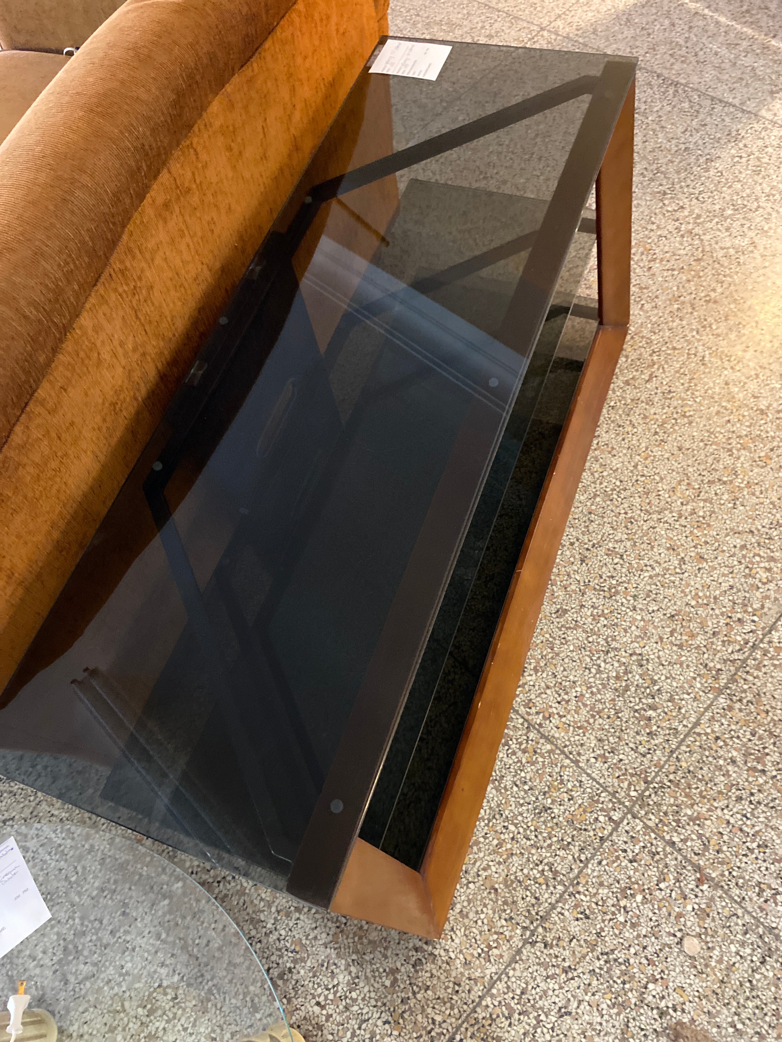 Glassy TV stand