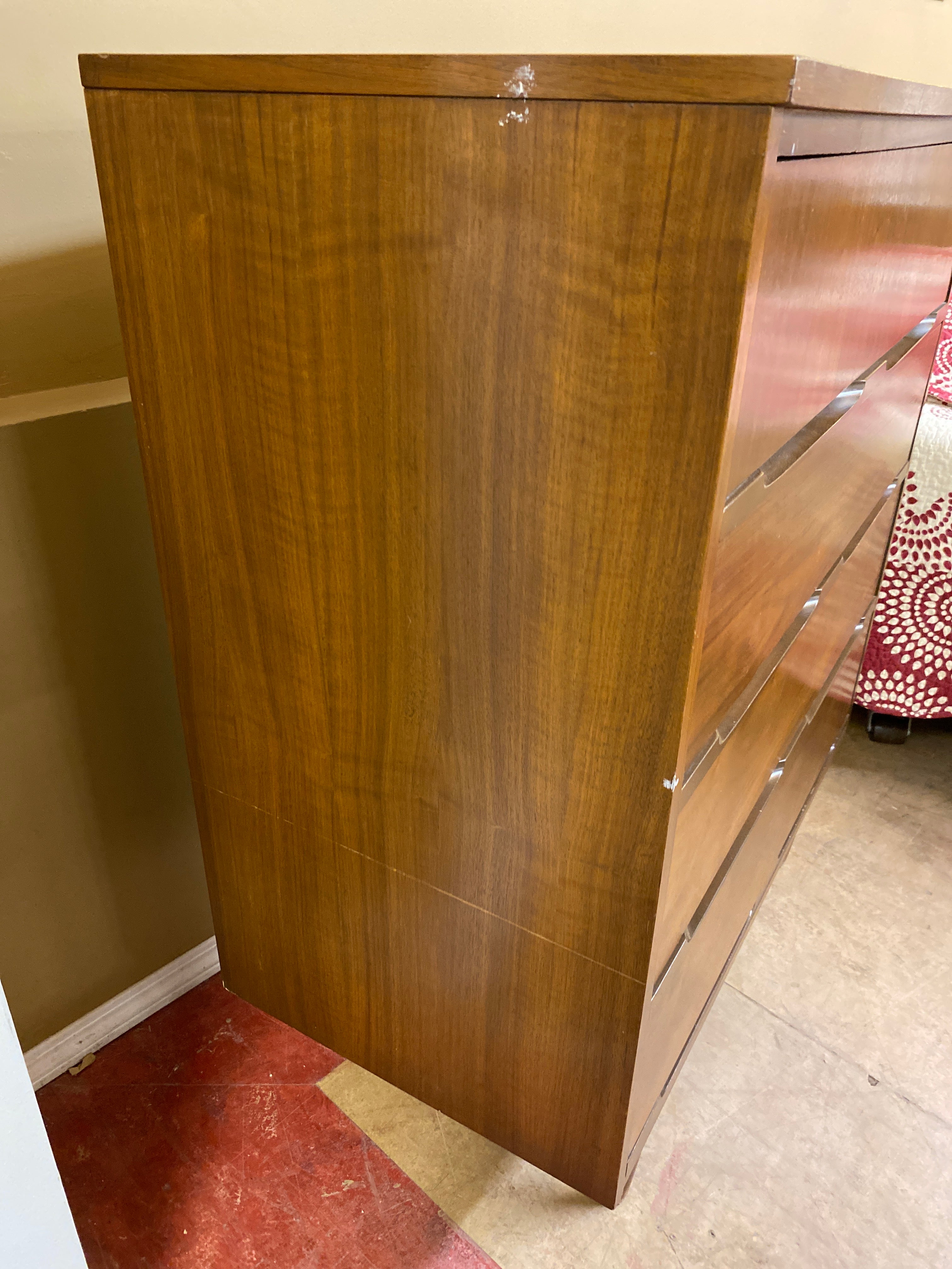 MCM walnut tall dresser