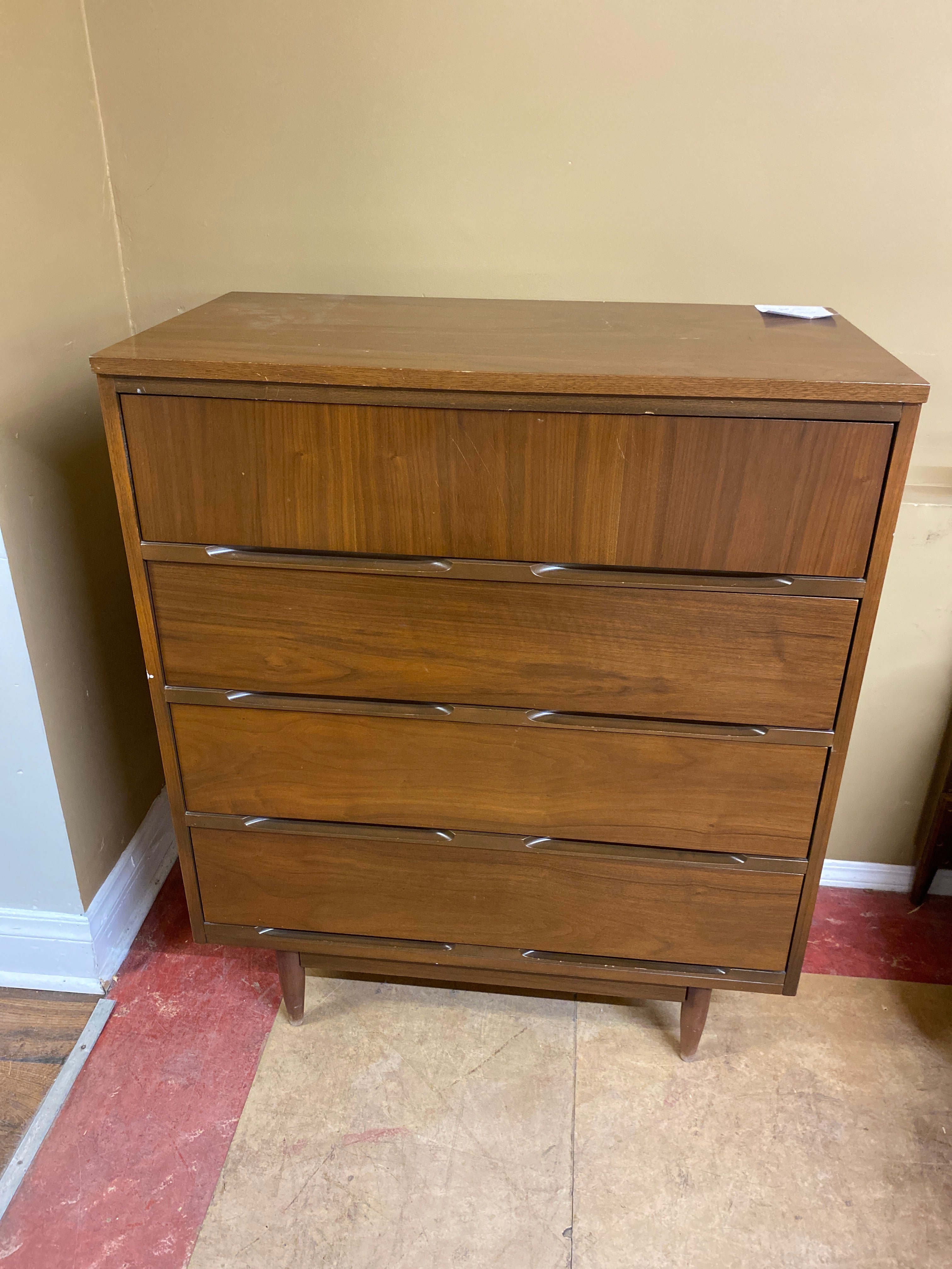 MCM walnut tall dresser