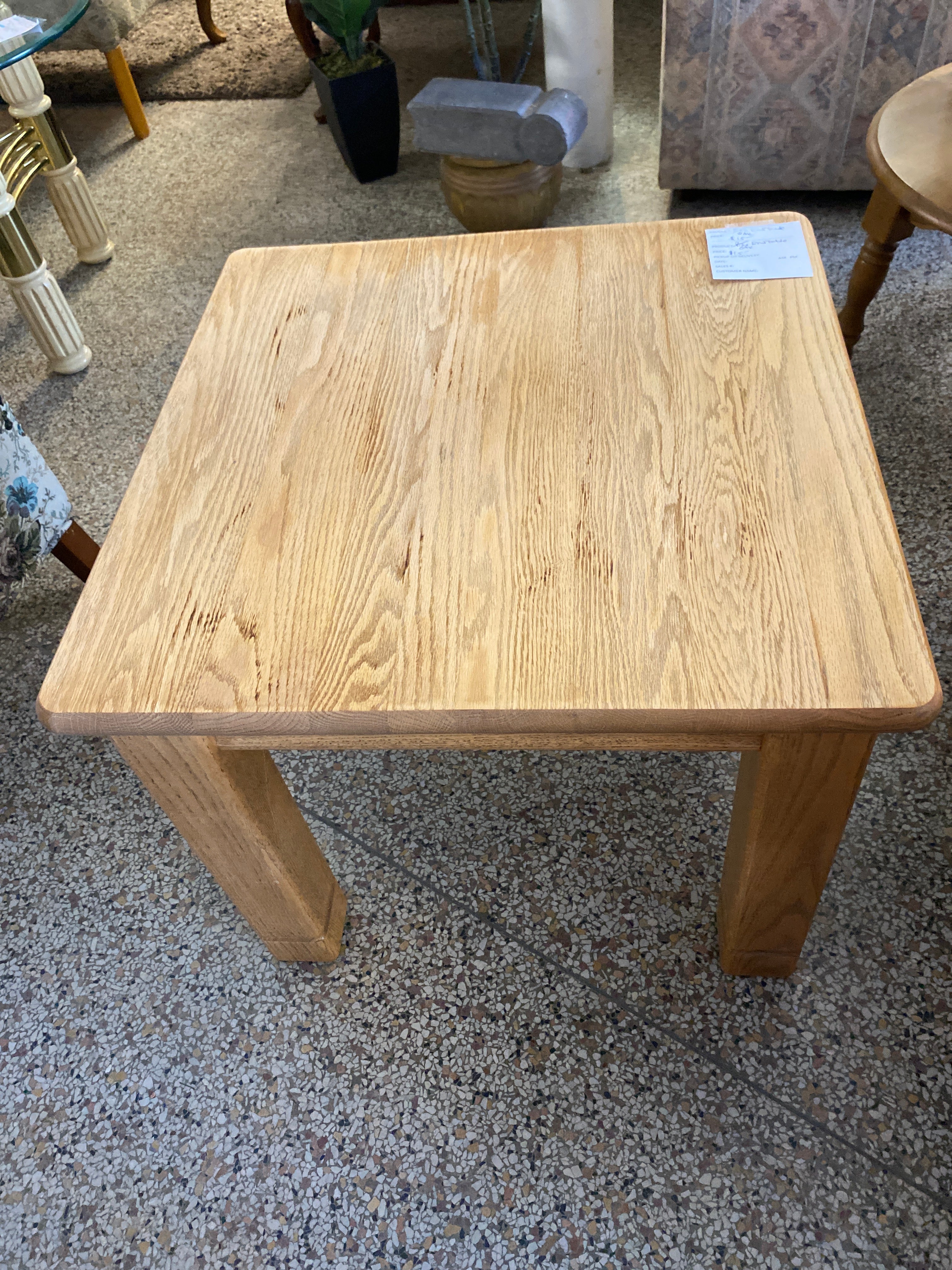 Oak end table