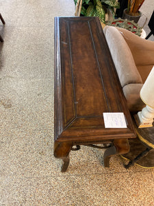 Dark brown sofa table