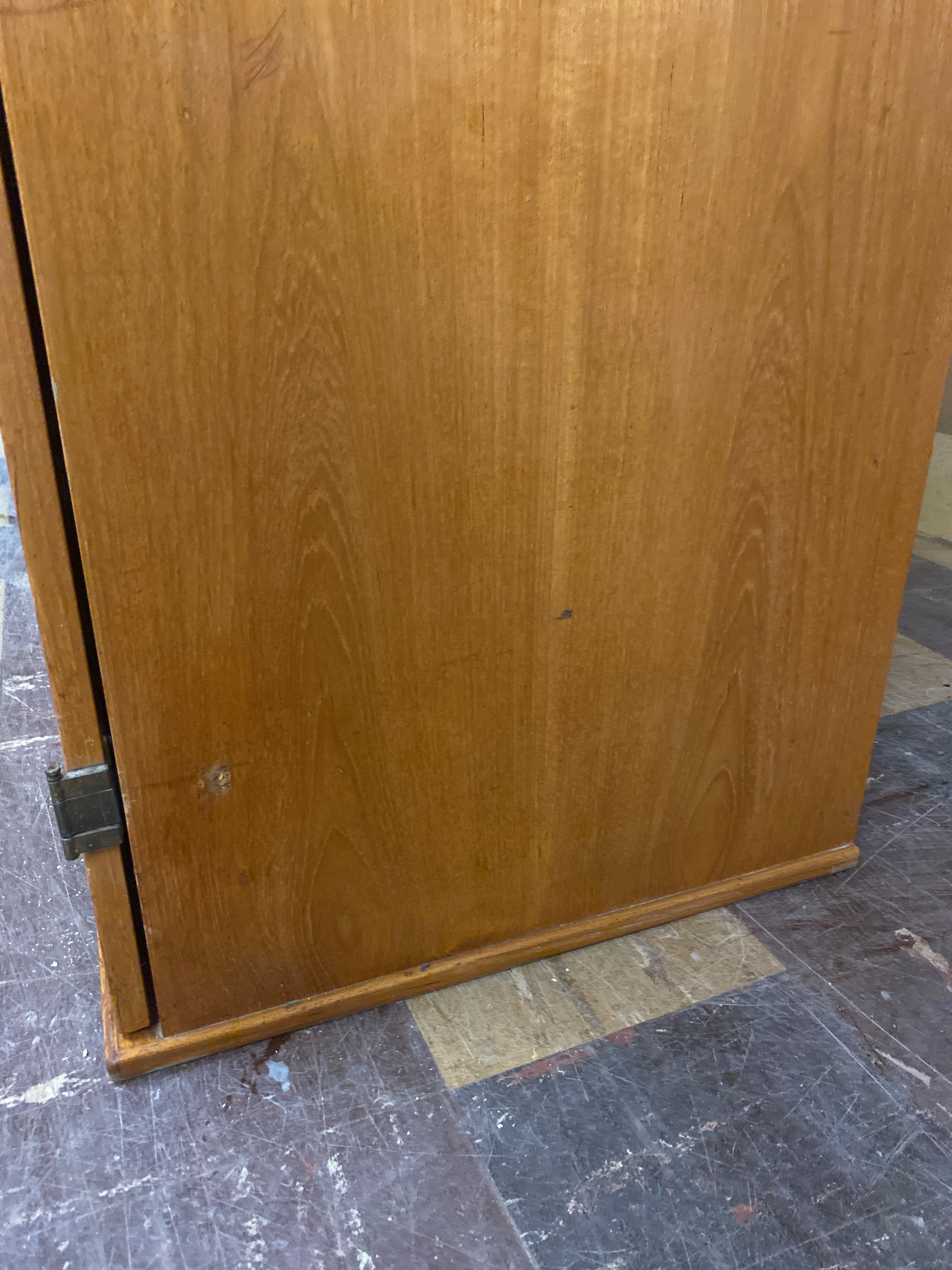 Teak desk / cabinet