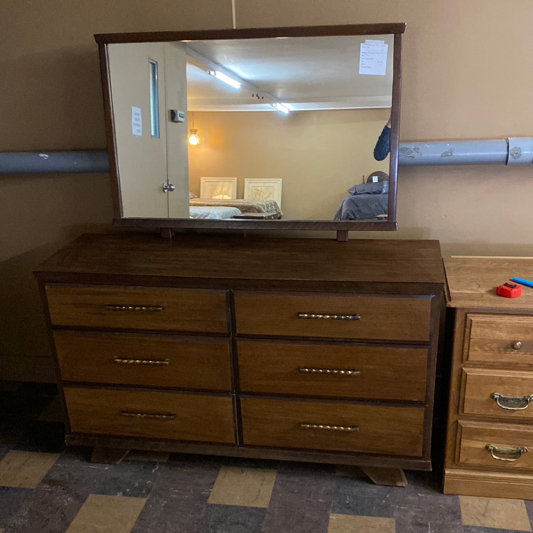 Refinished dresser and mirror