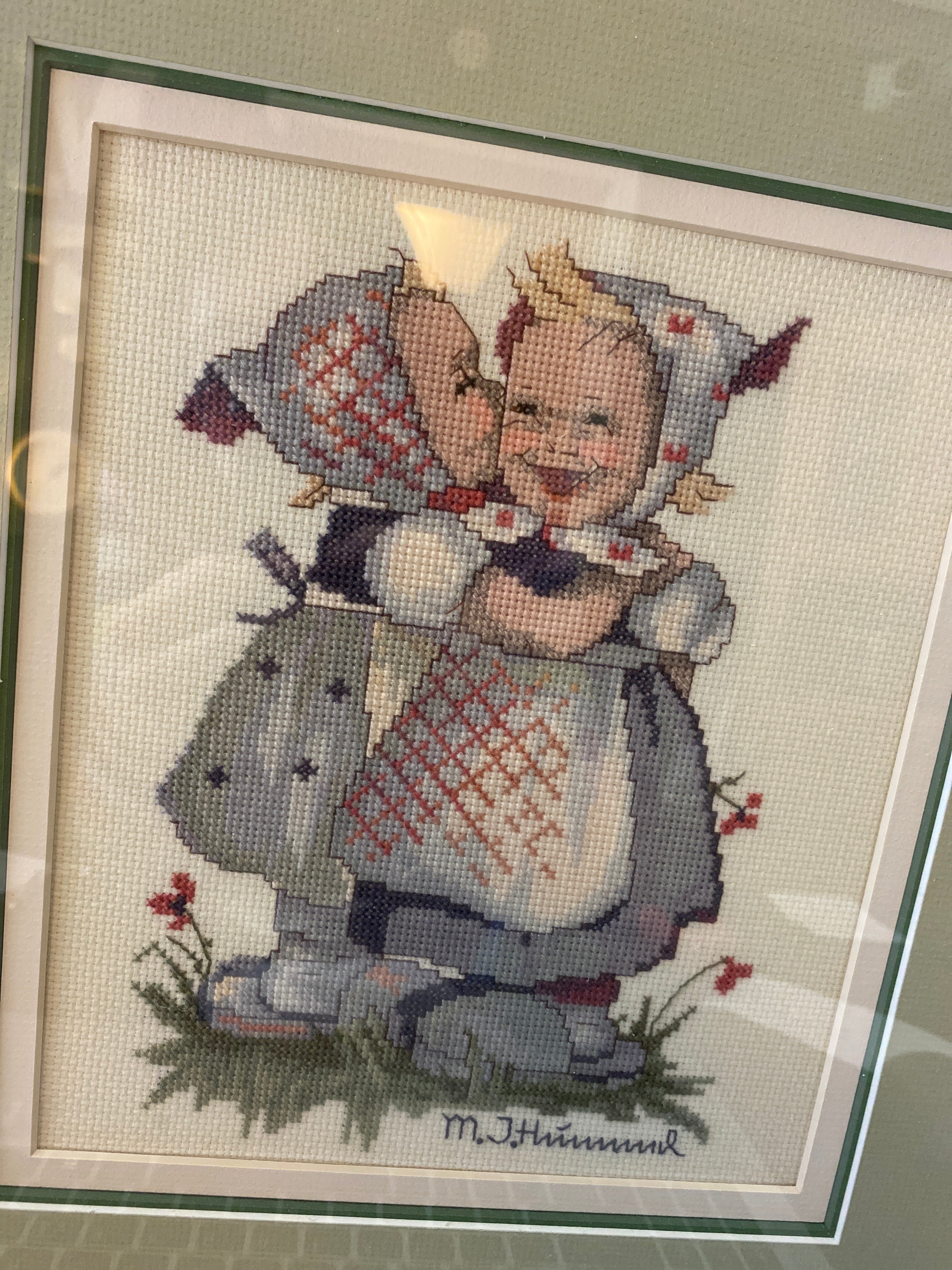 Cross stitched art