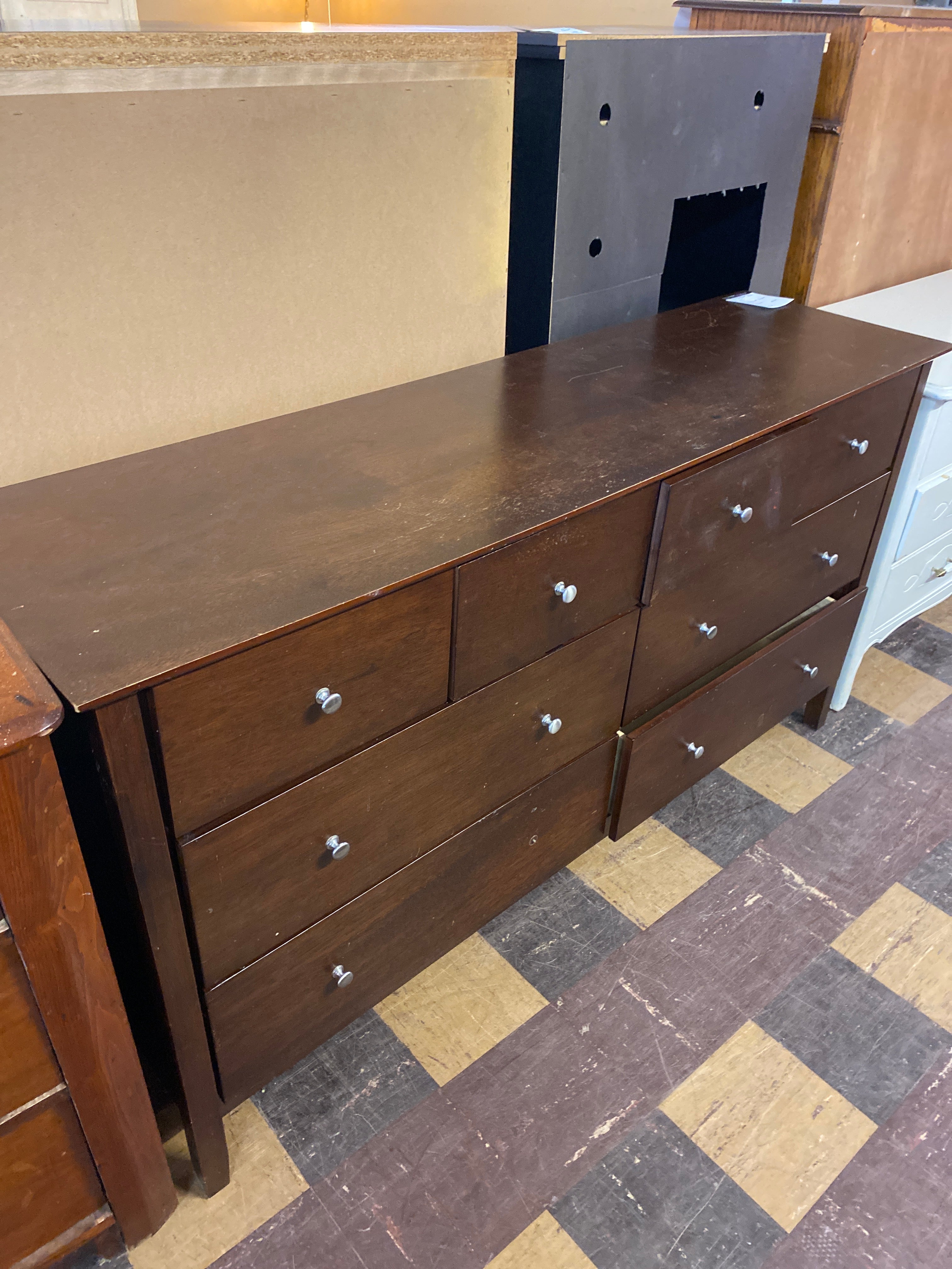 Dark wood dresser