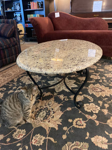 Stone top coffee table