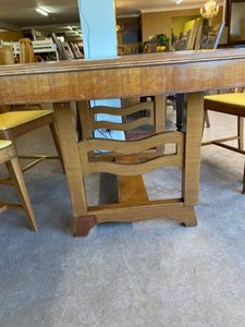 Wooden set - table and 4 chairs