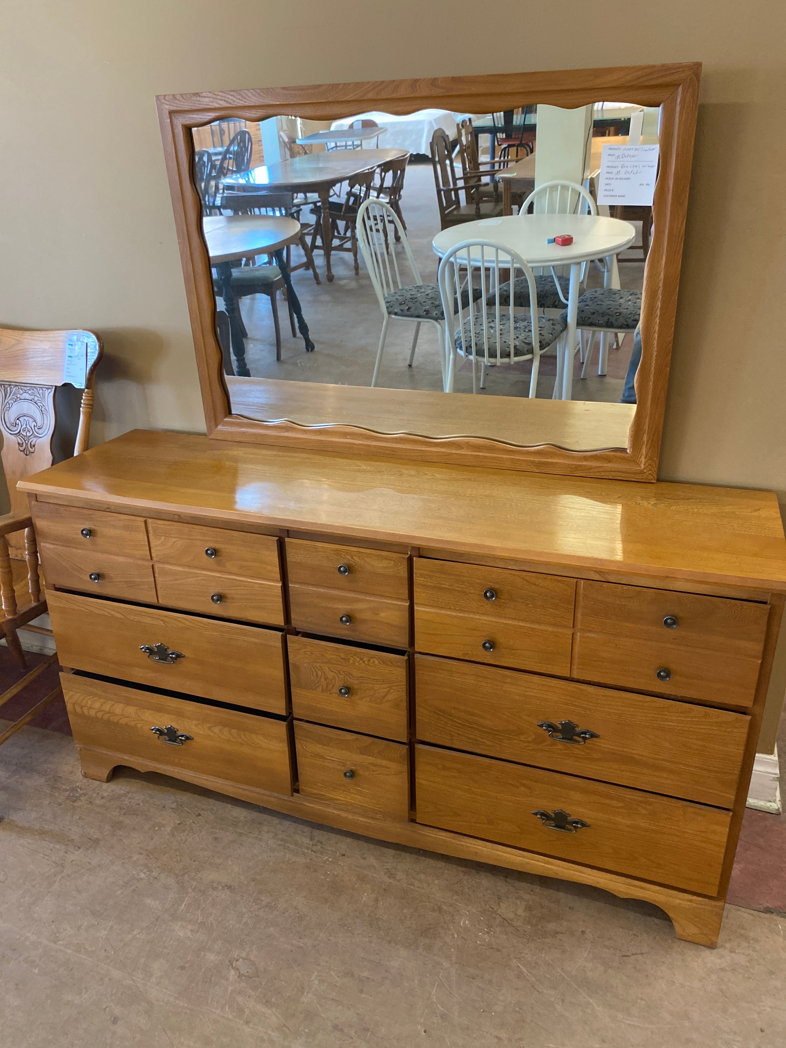 Dresser with mirror DeFehr