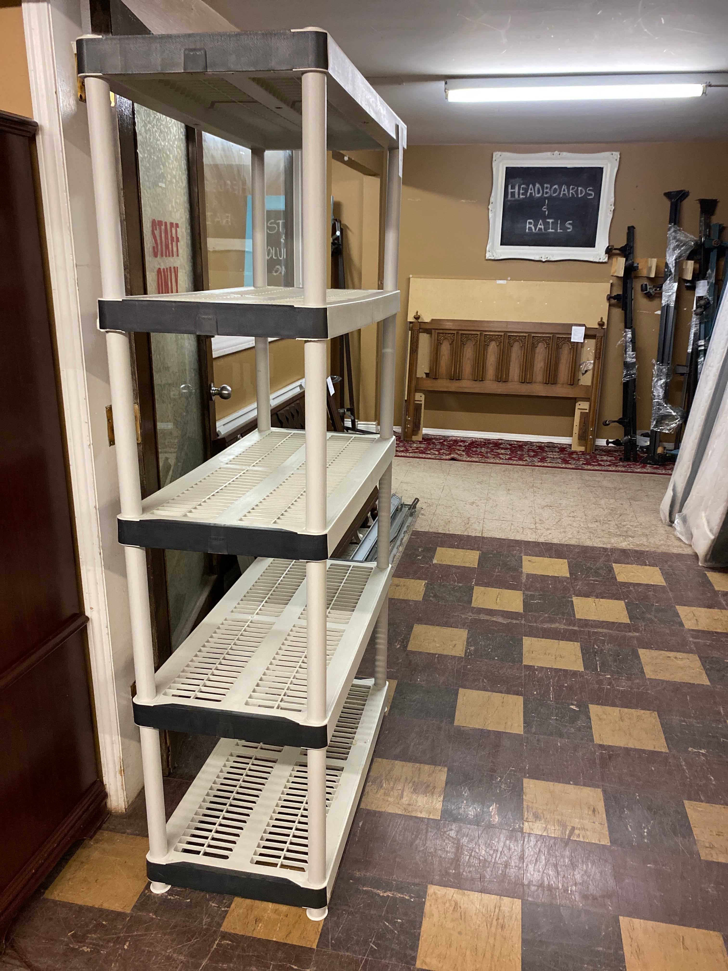 Big plastic shelf