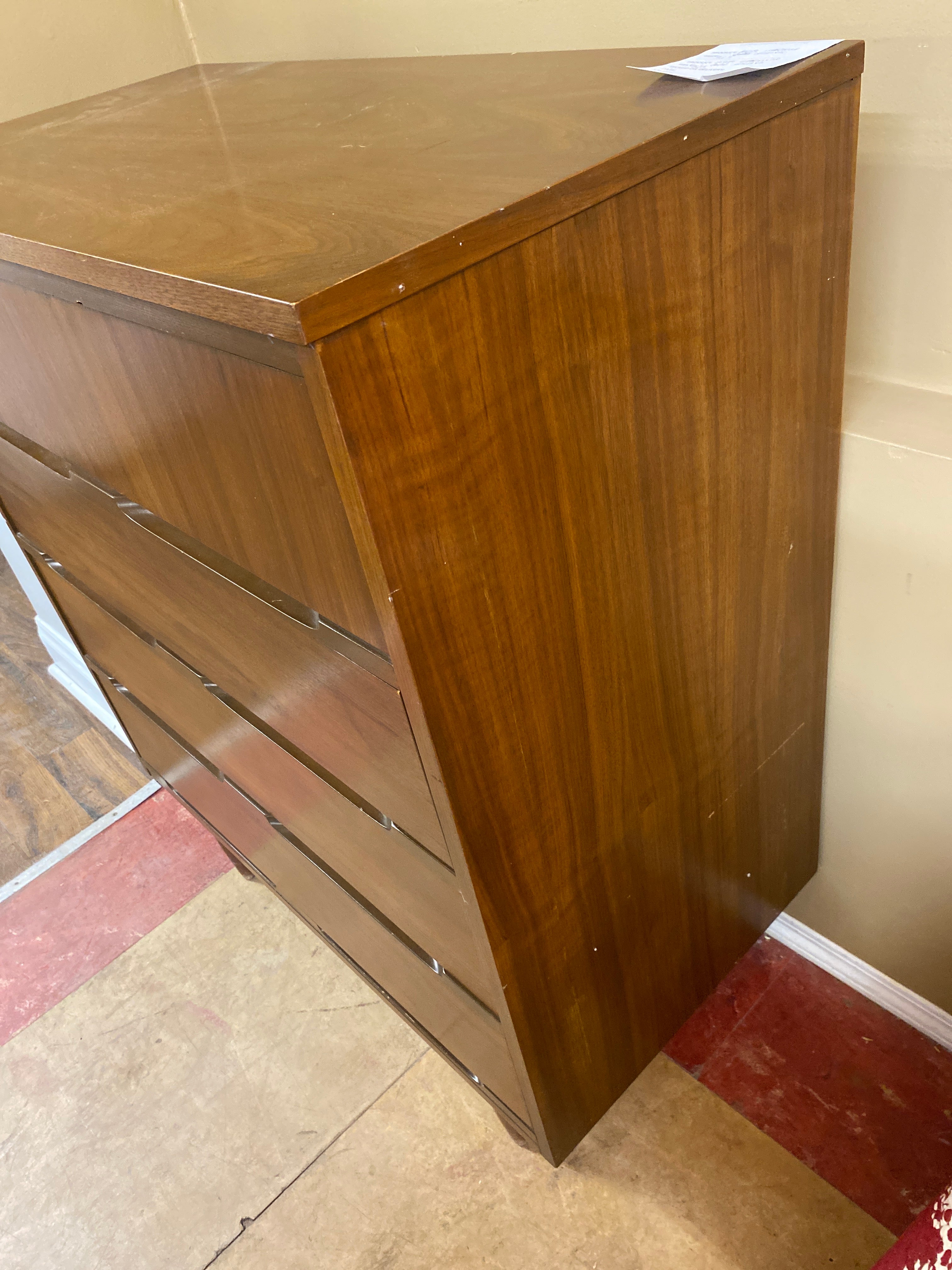 MCM walnut tall dresser