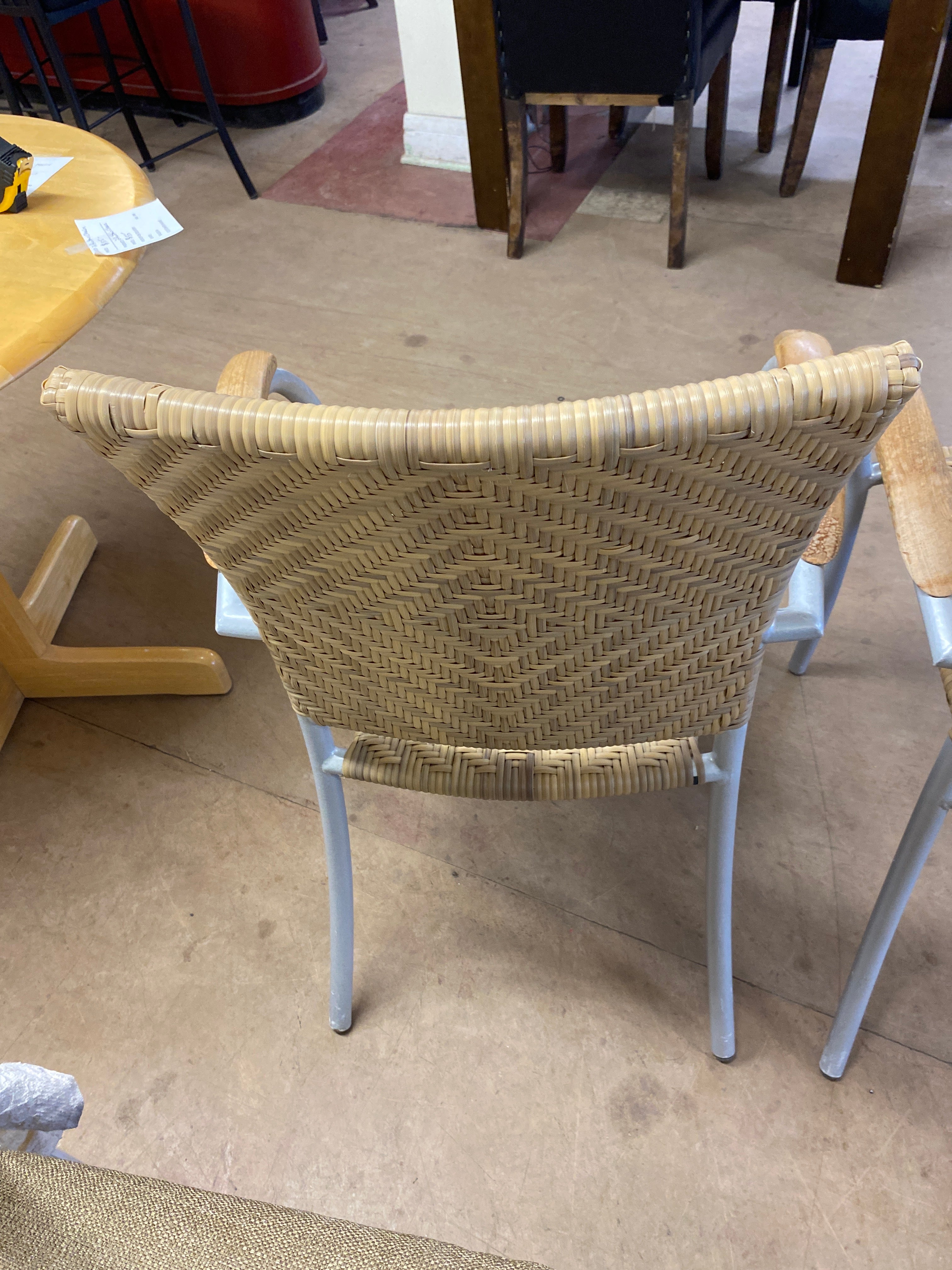 2 rattan chairs