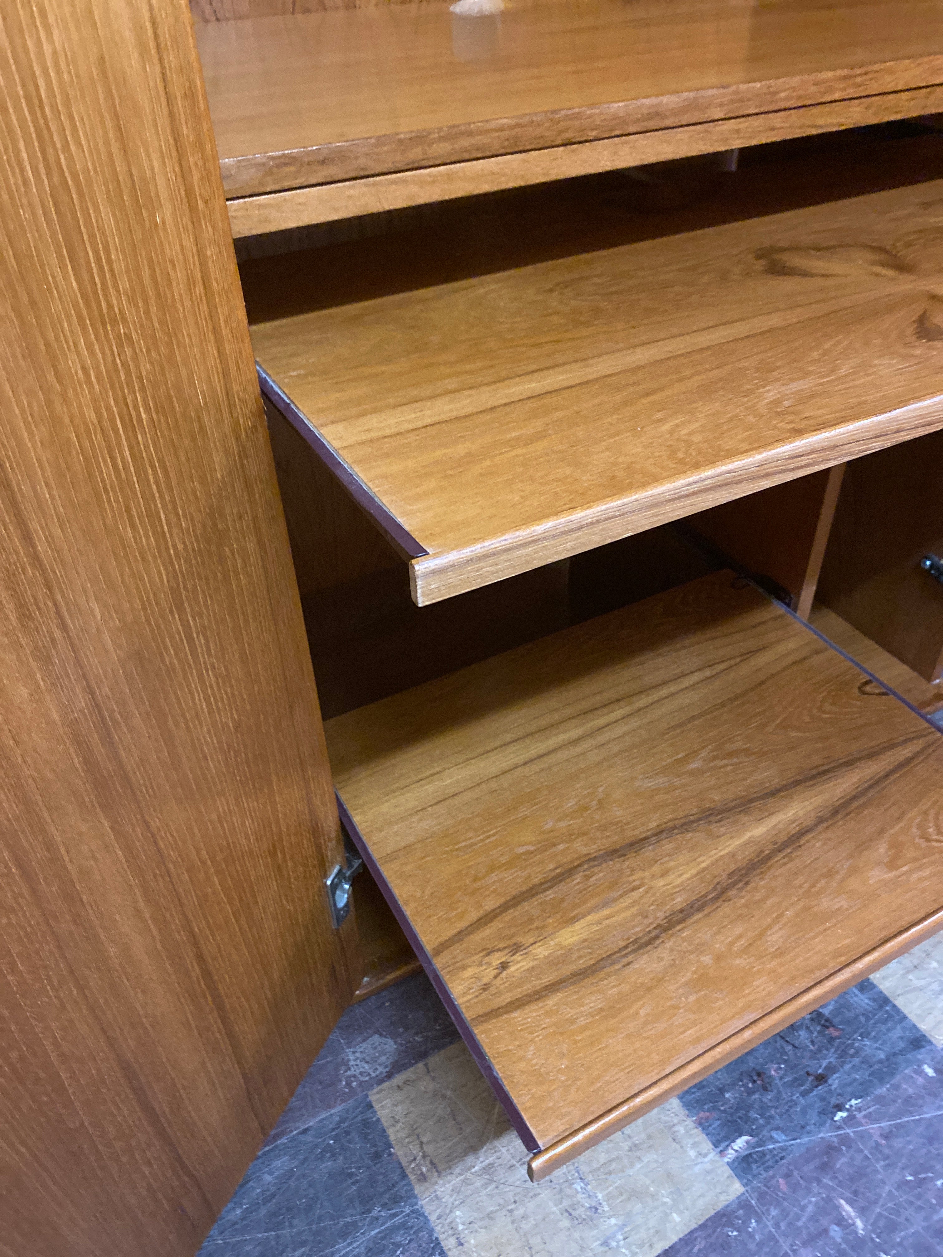 Teak desk / cabinet