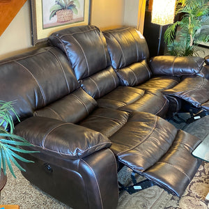 Leather Double Recliner power