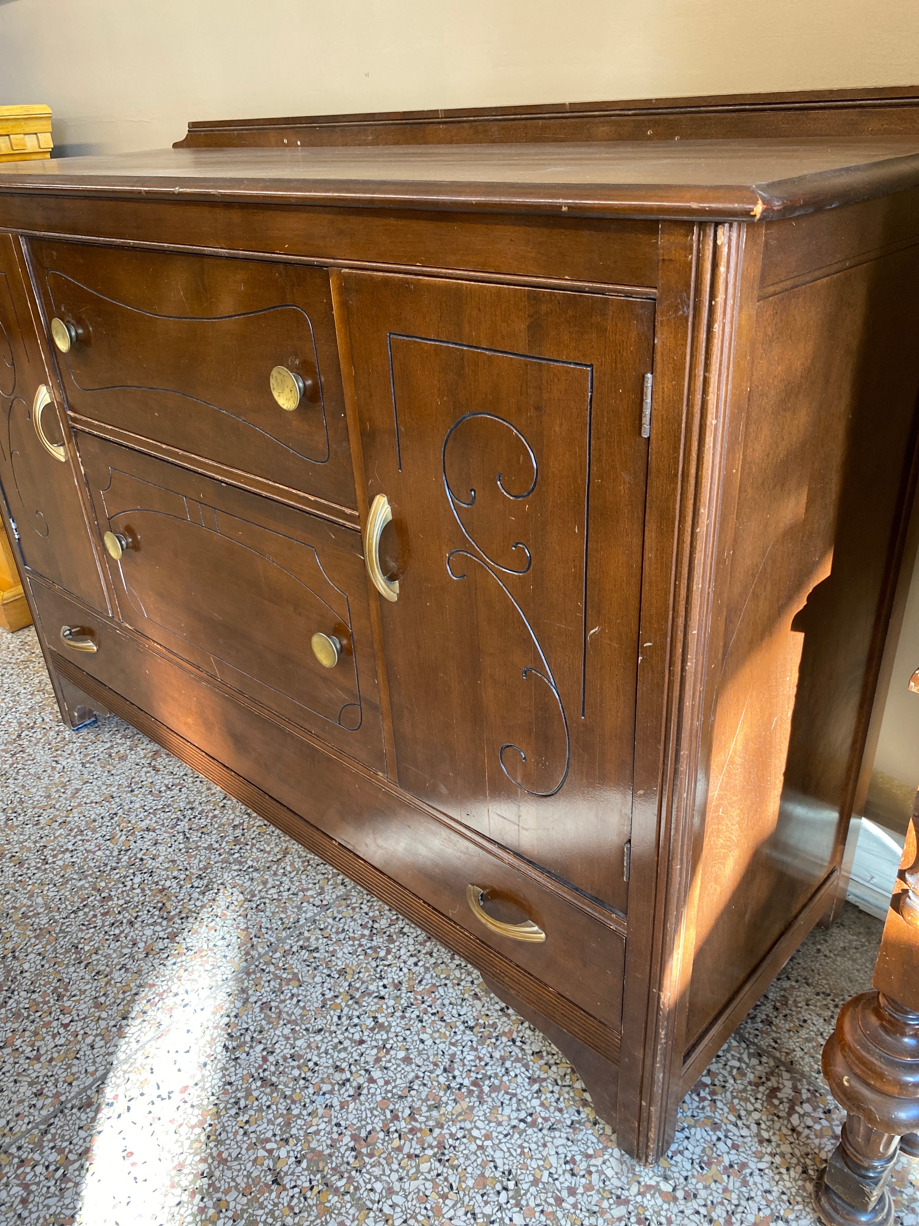 Wooden brown buffet