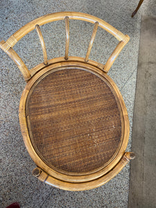 Vintage bamboo tea cart