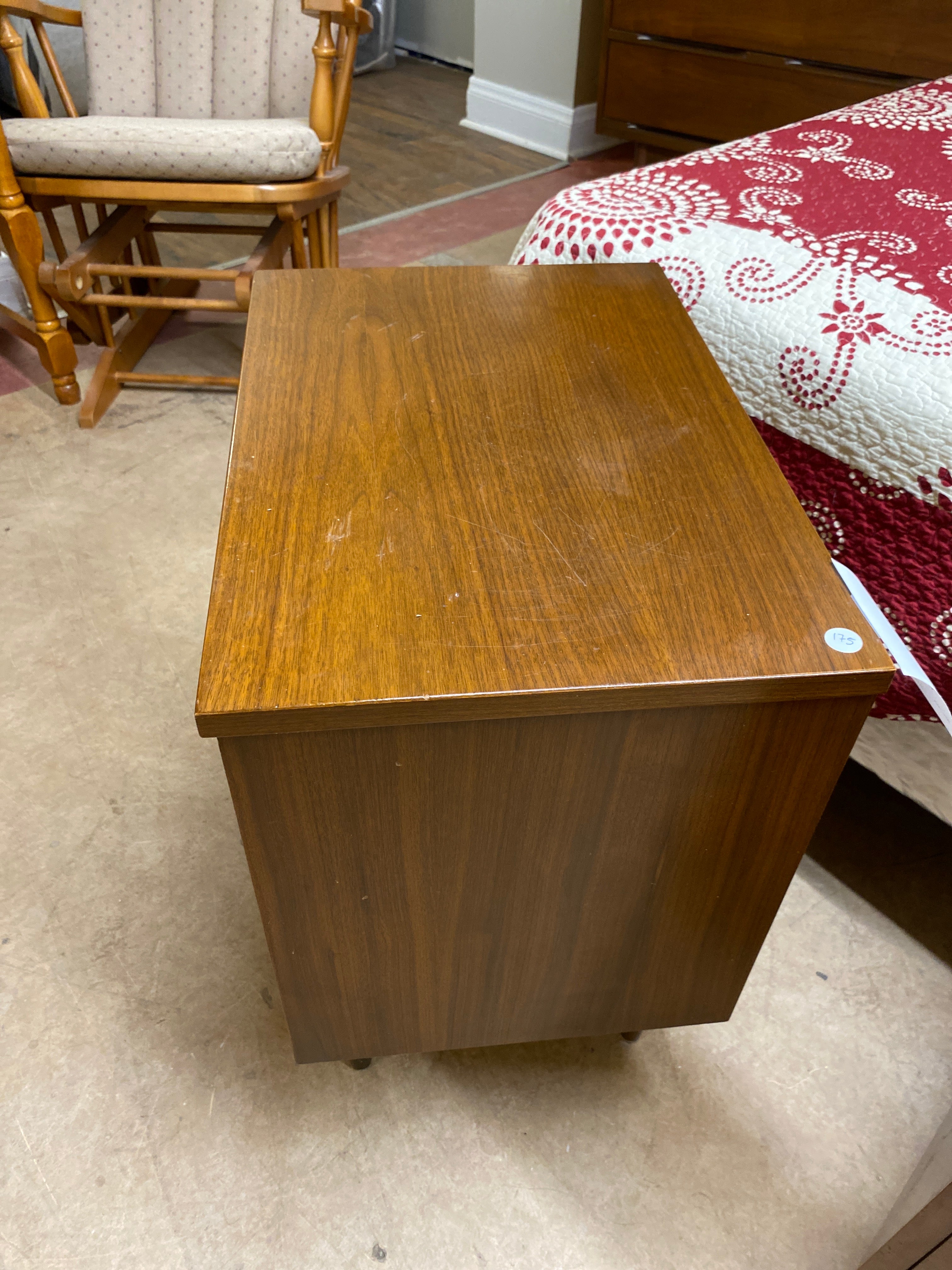 MCM walnut night stand