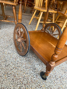 Wooden tea cart