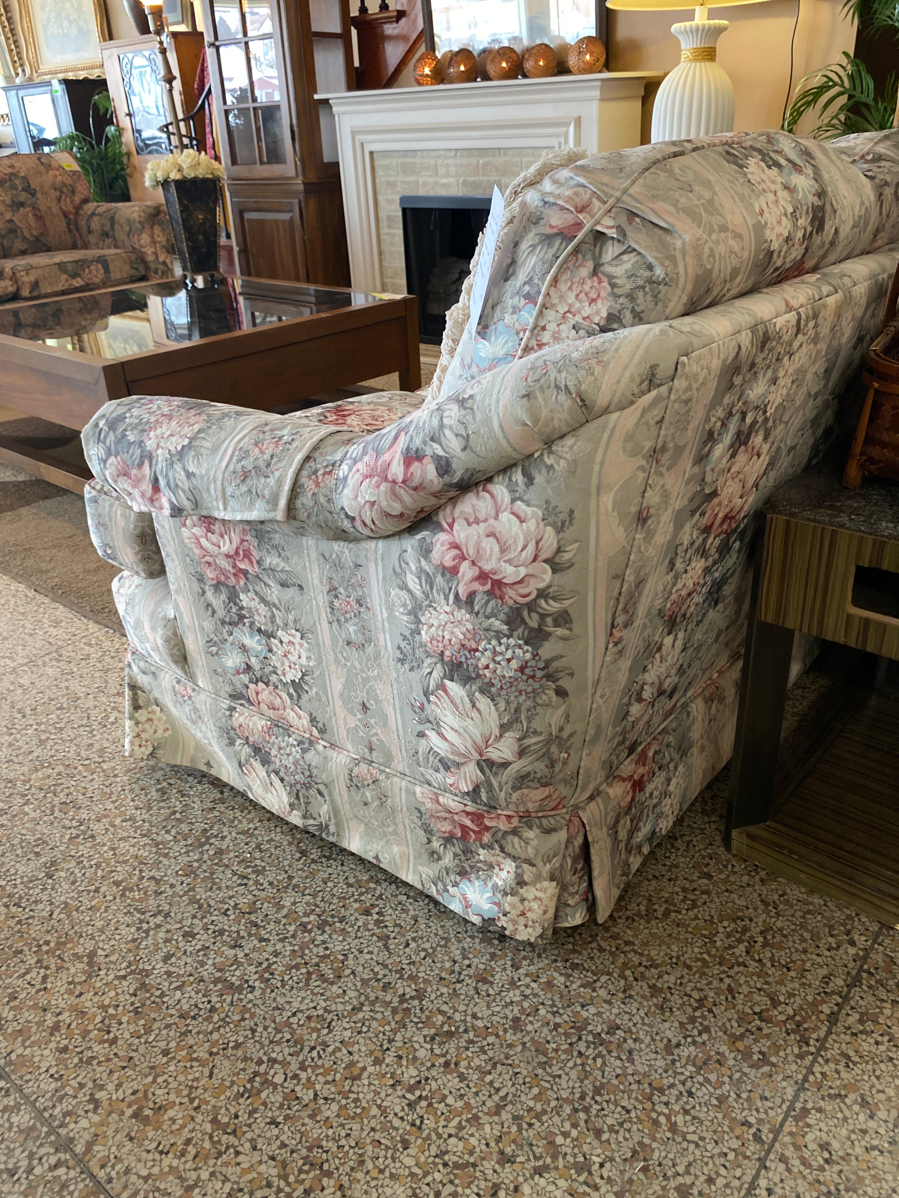 3 seat floral couch