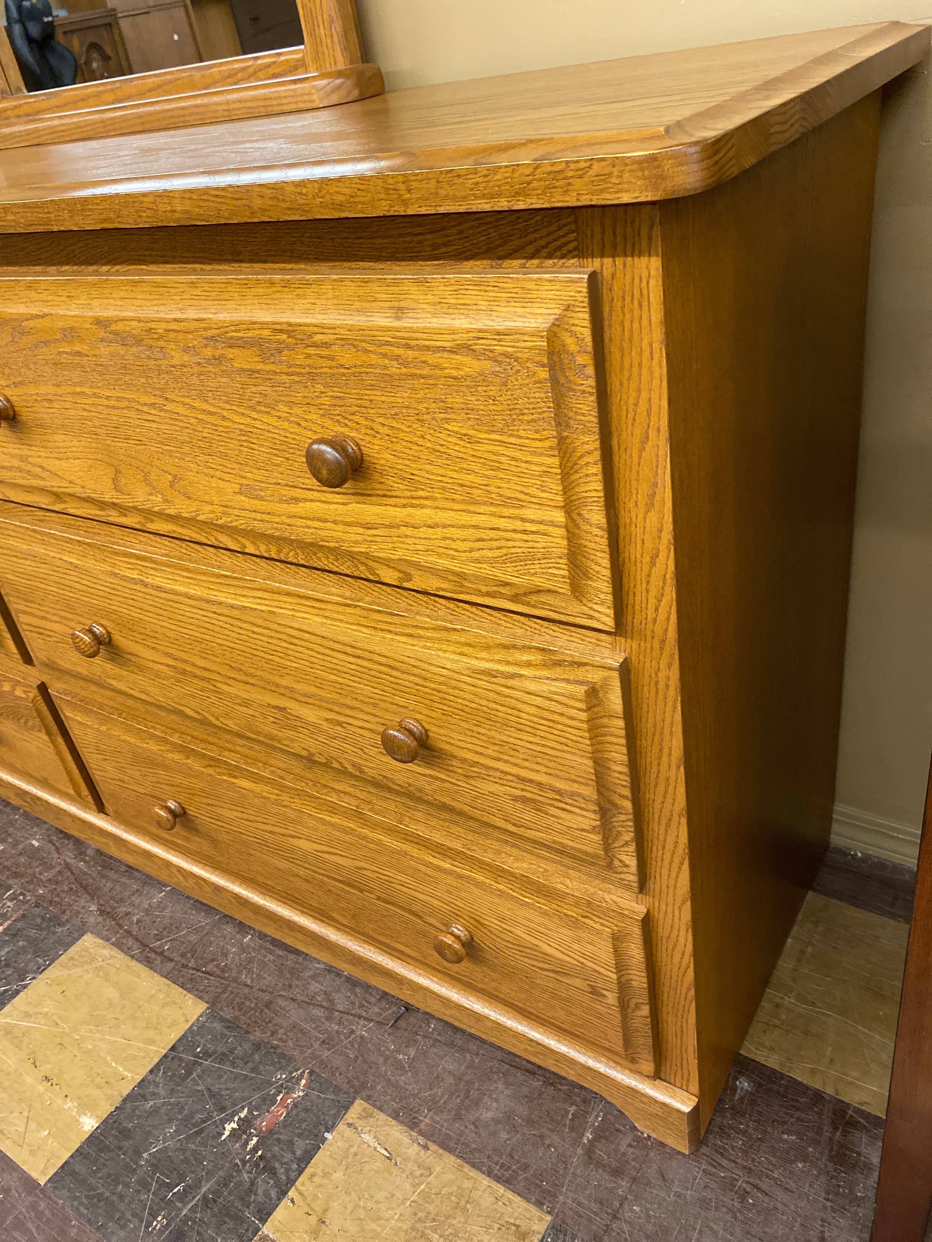Oak dresser / mirror