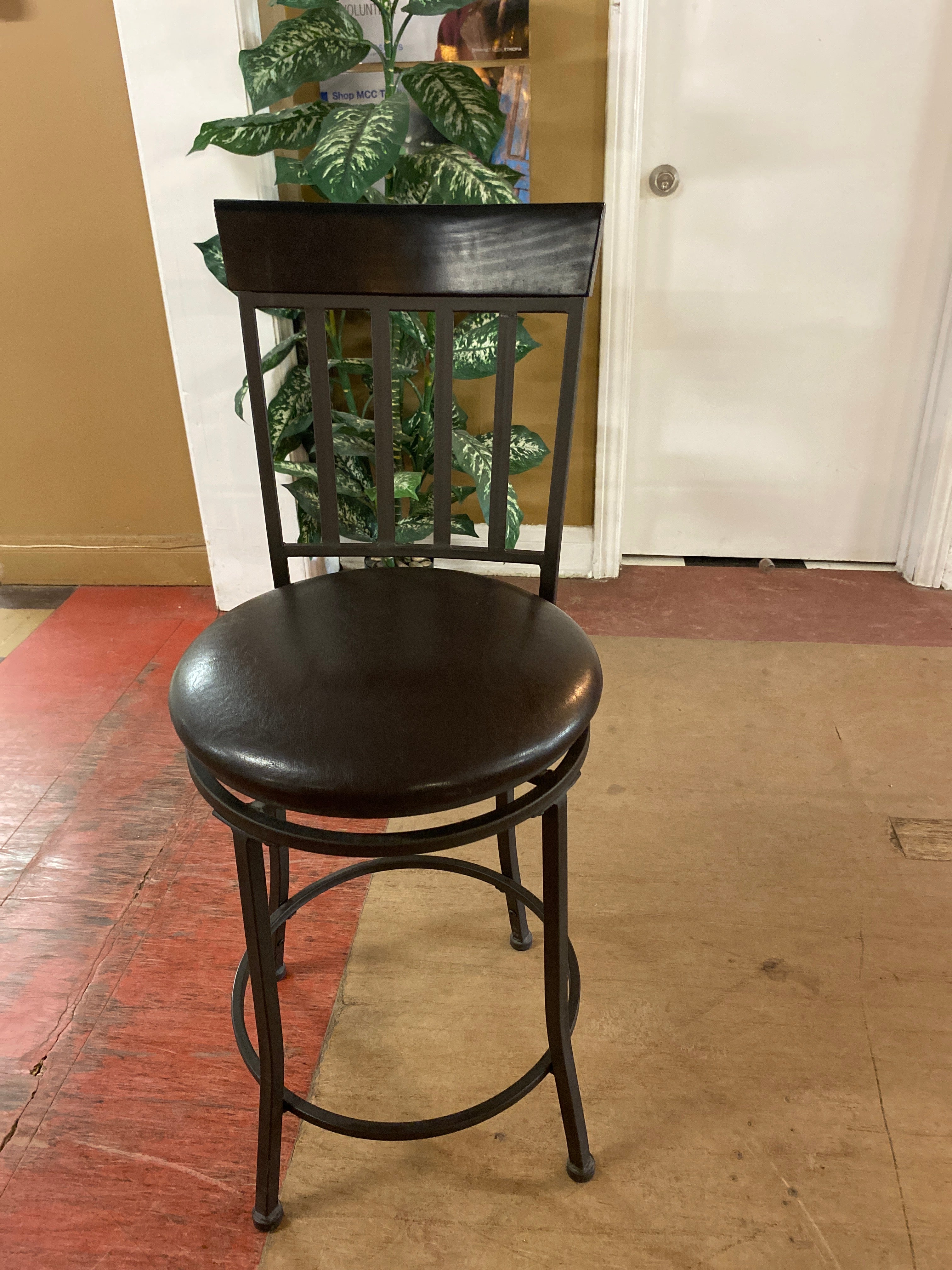 Black bar stool